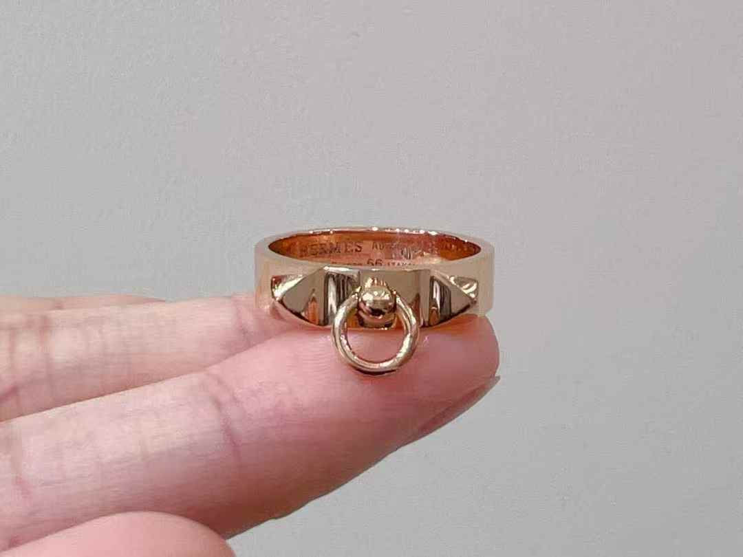 For PRE-ORDER ONLY-Hermes Collier de Chien Ring in Rose Gold