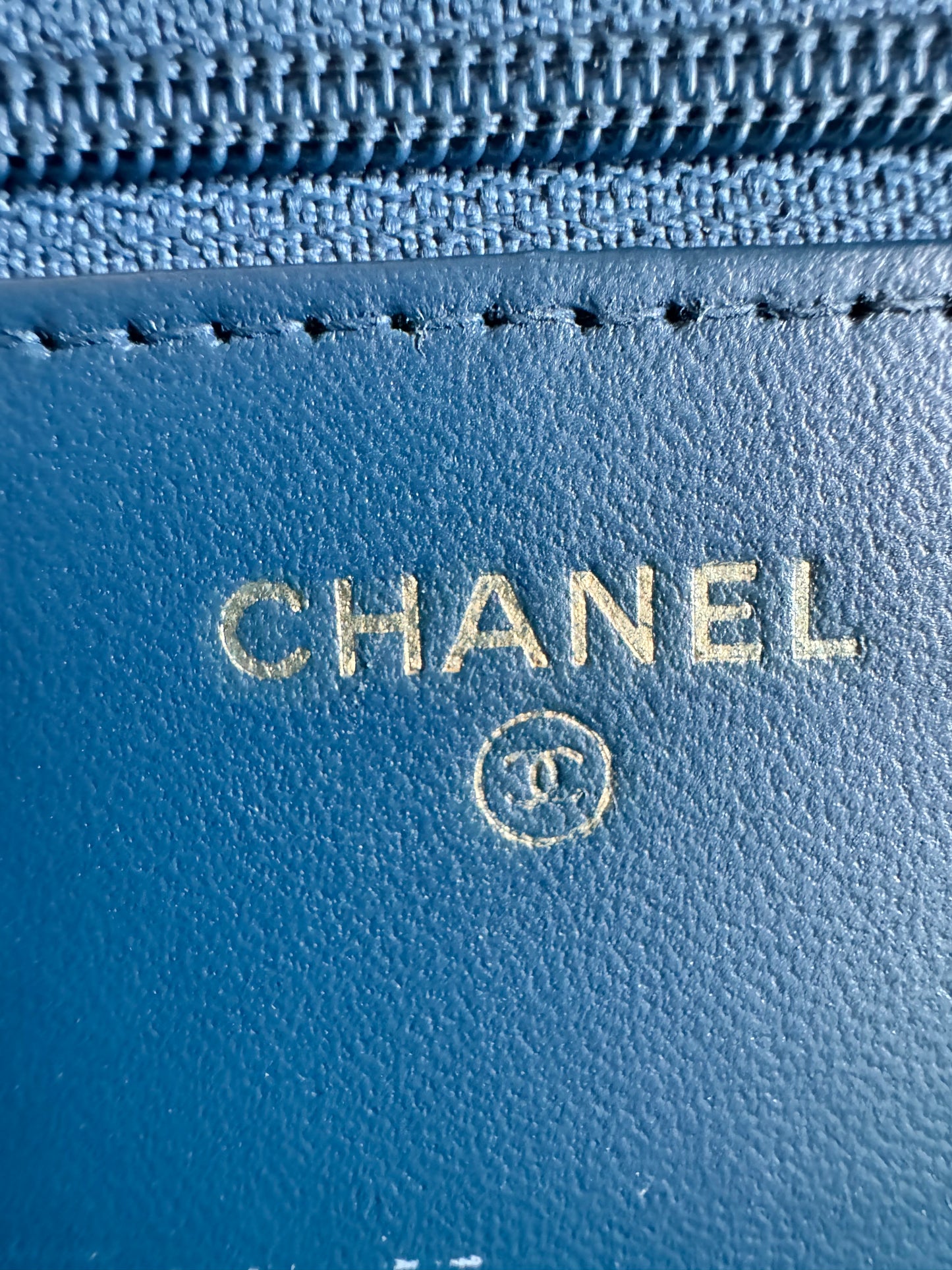 Chanel Trendy WOC in Blue with GHW