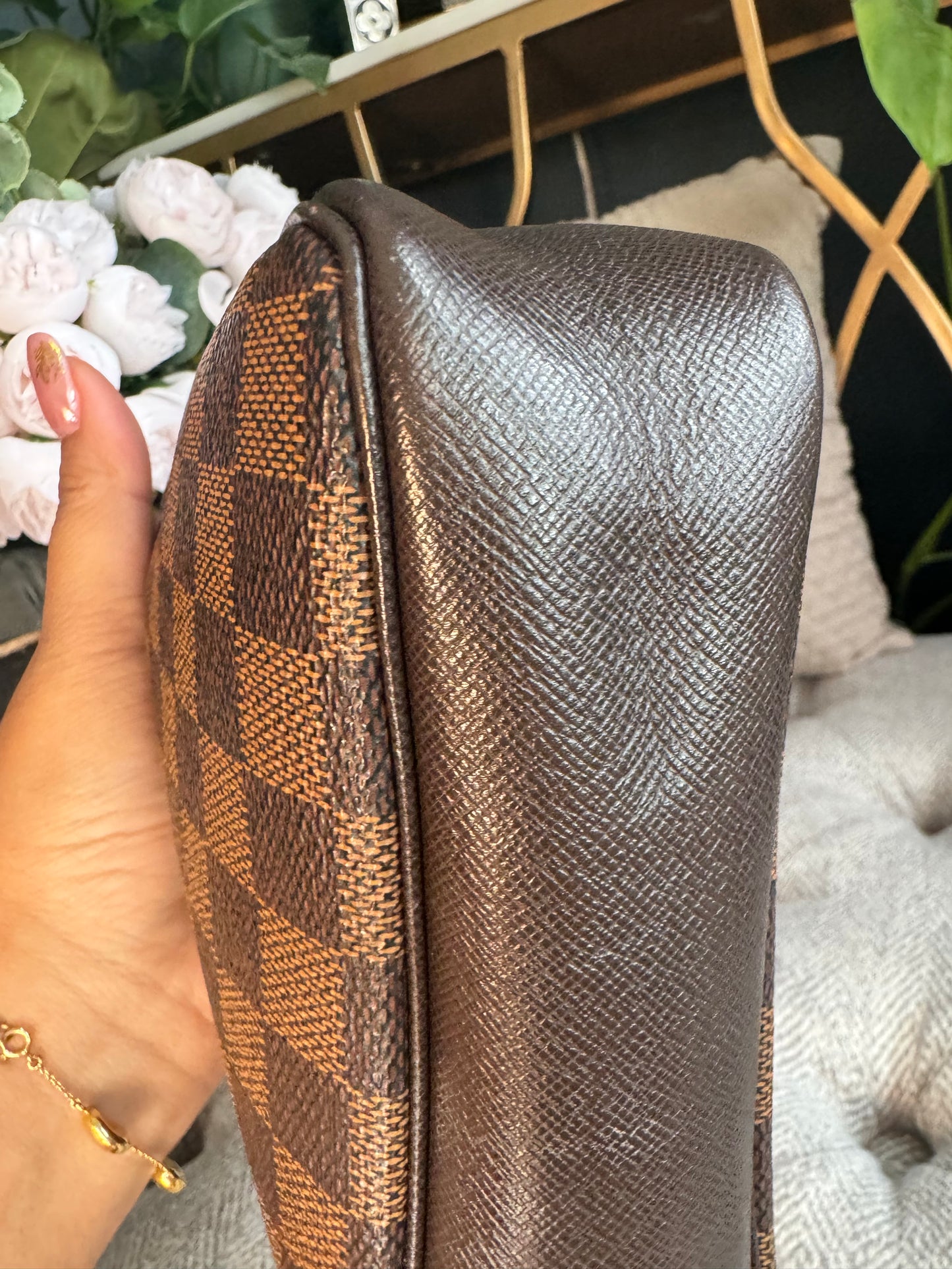 Louis Vuitton Trousse Pochette in Damier Ebene