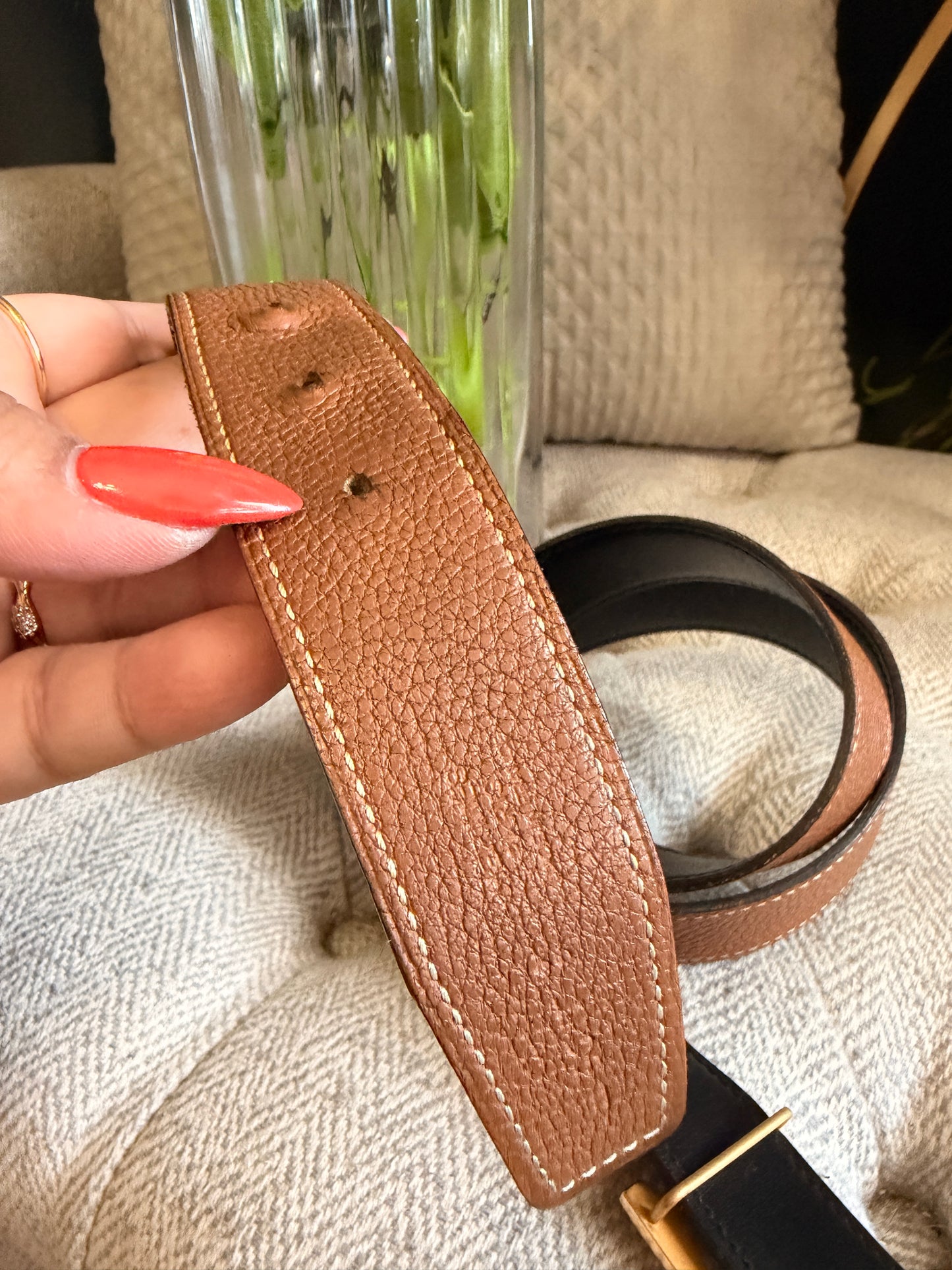 Hermes Constance Belt size 90