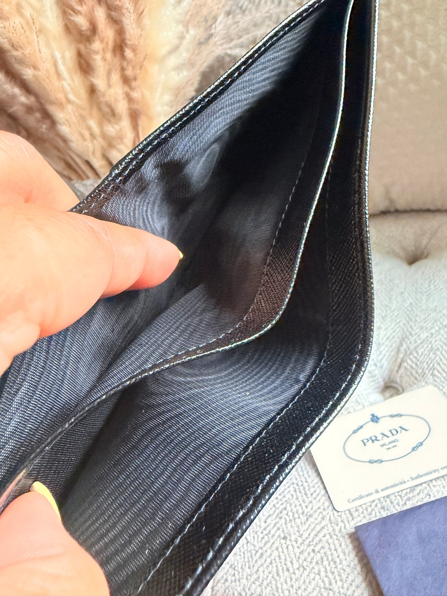 Prada Men’s Wallet in Saffiano Leather