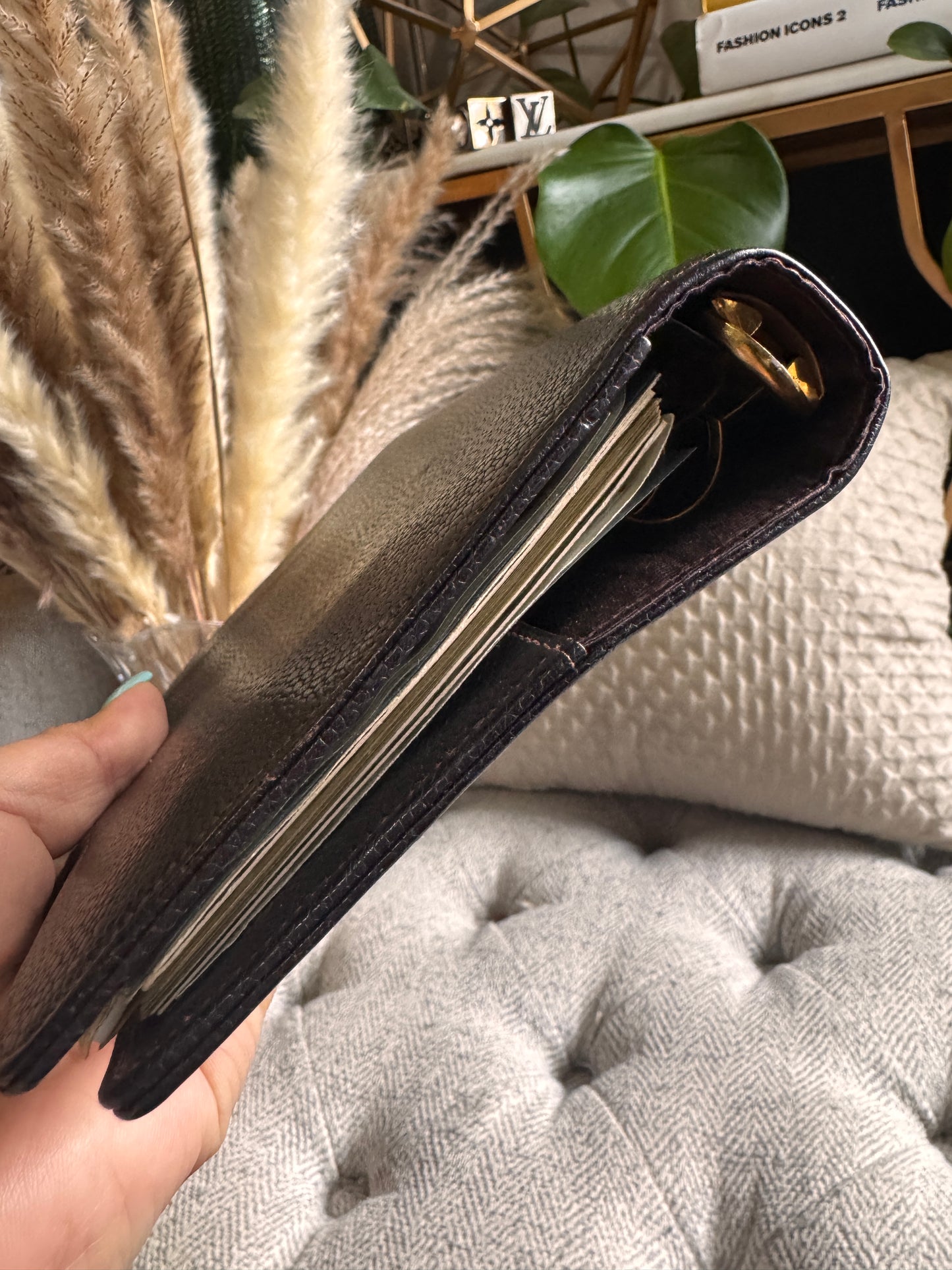 Chanel Vintage Agenda in Chocolate Brown Caviar