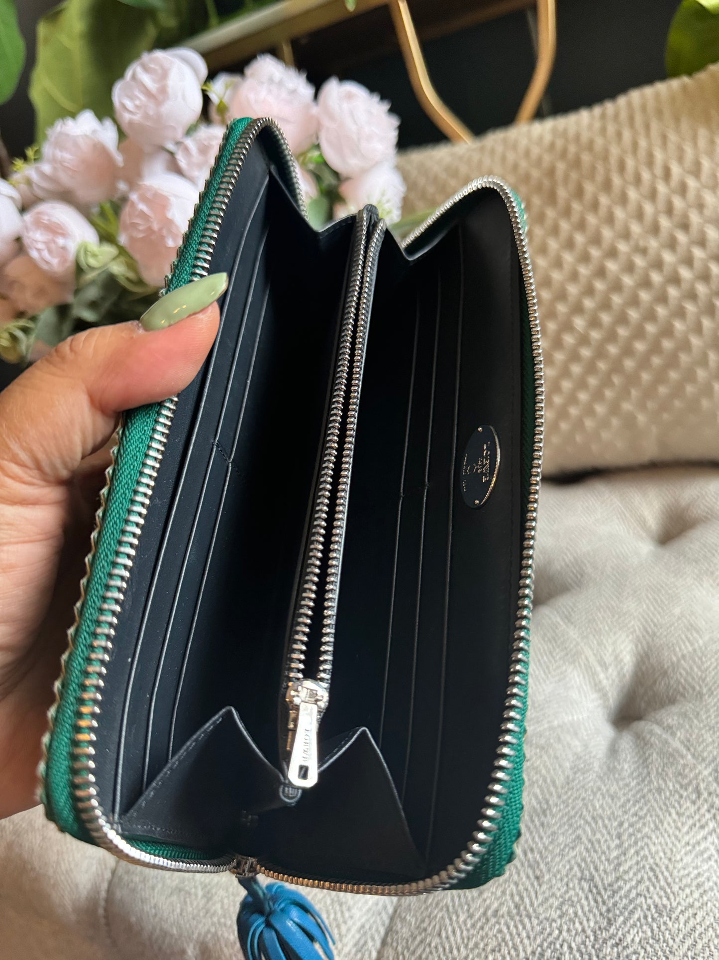 Loewe Zippy Wallet with Tassel