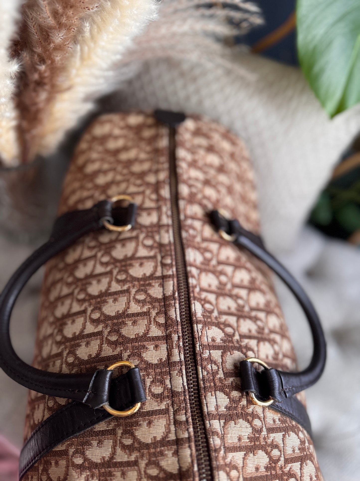 Dior Vintage Trotter Boston Bag