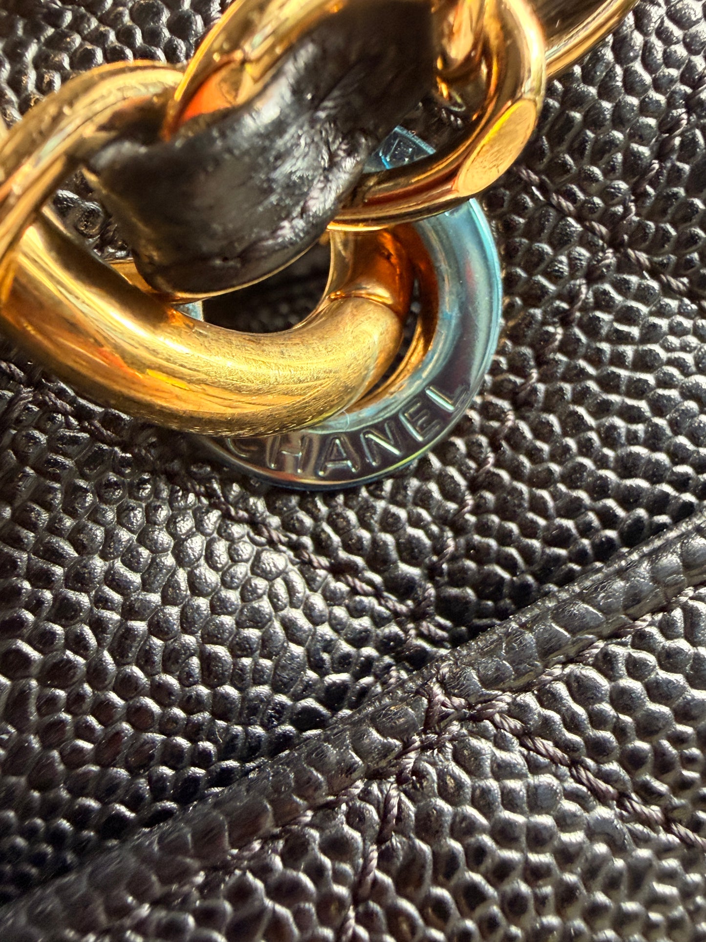 Chanel GST in Black with Gold Hardware