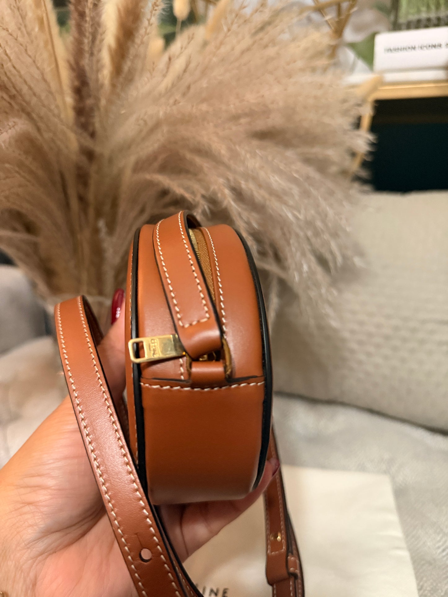 Celine Oval Triomphe Bag in Calfskin
