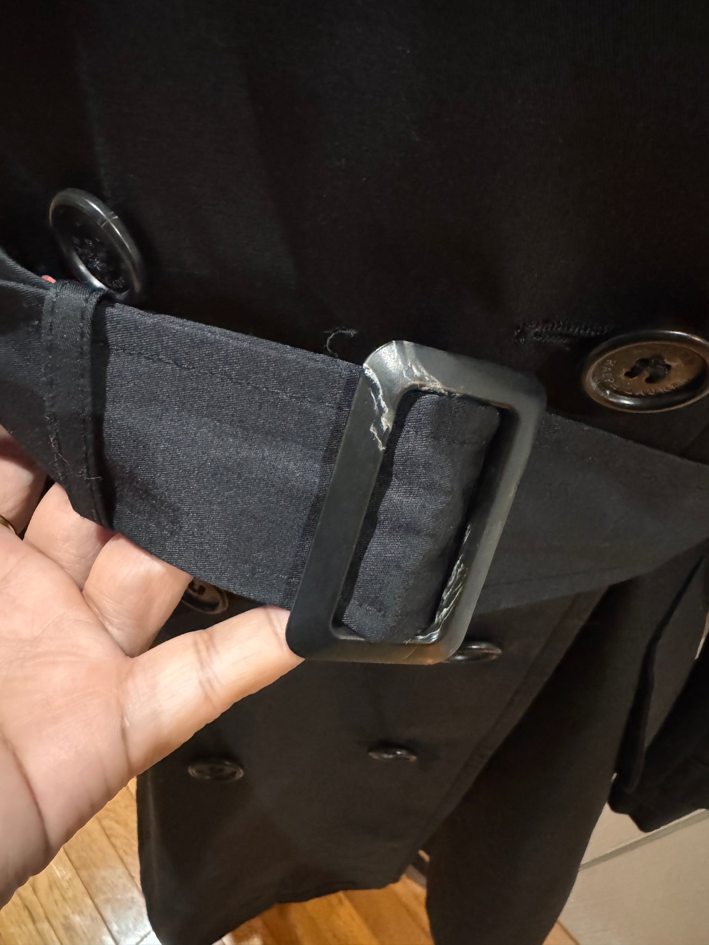 LAUREN Ralph Lauren Black Trench  Coat