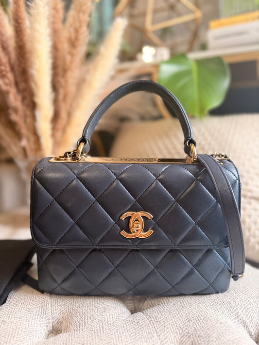 Chanel Trendy CC in Navy GHW