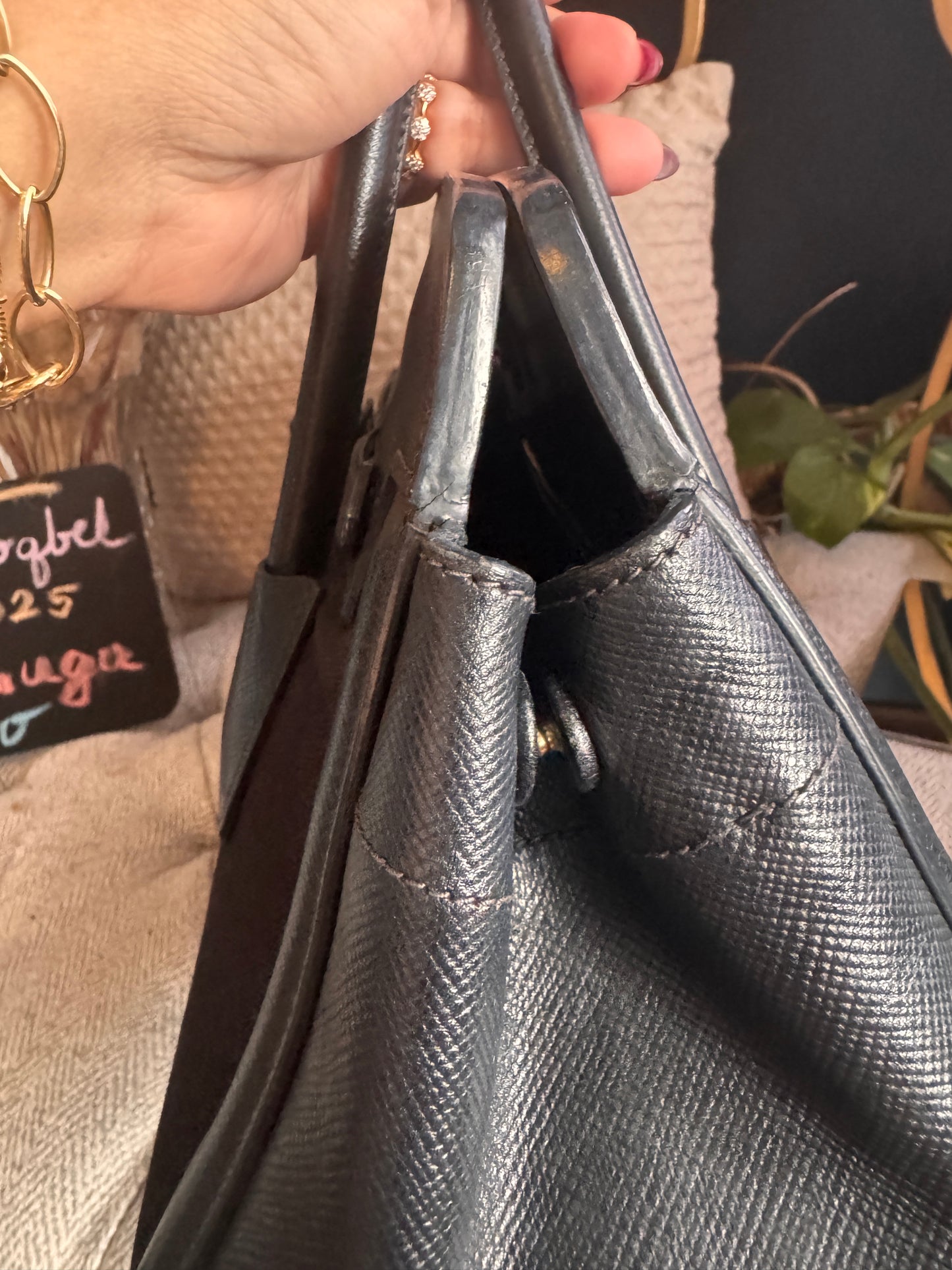 Prada Corda Canapa and Saffiano Tote