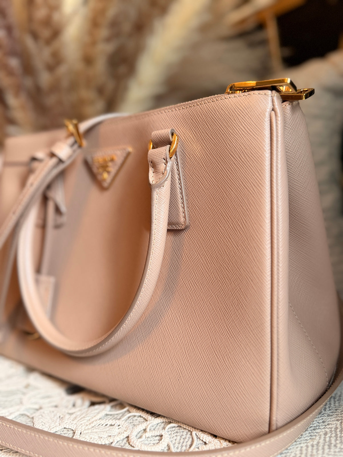 Prada Galliera in Blush- Saffiano