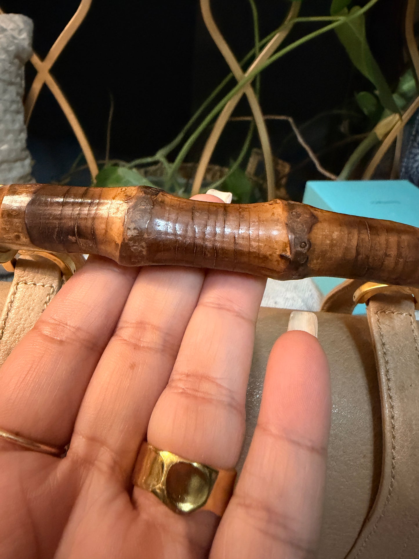 Vintage Gucci with Bamboo Top Handle