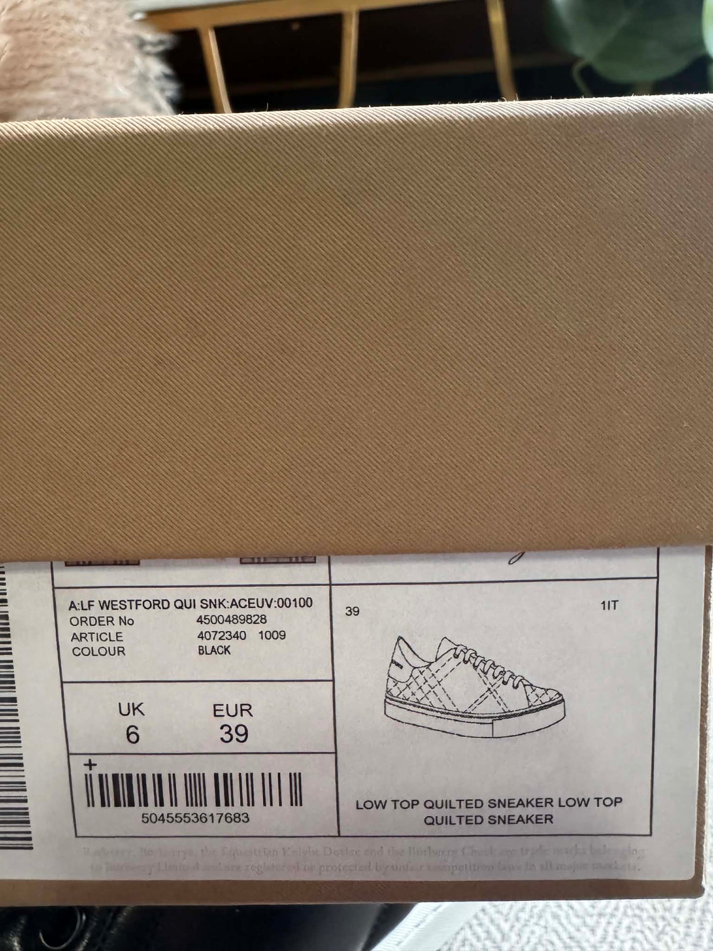 Burberry Sneakers-Brand NEW in Box
