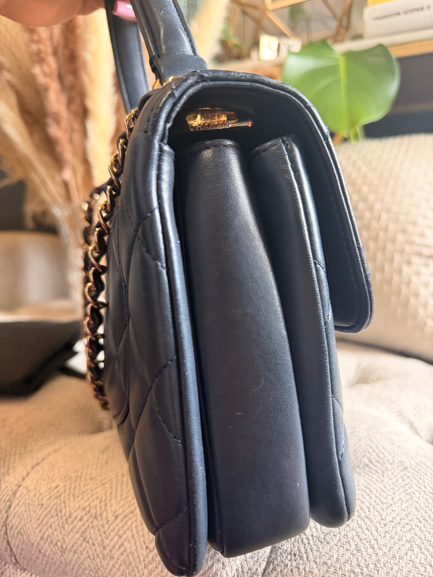 Chanel Trendy CC in Navy GHW