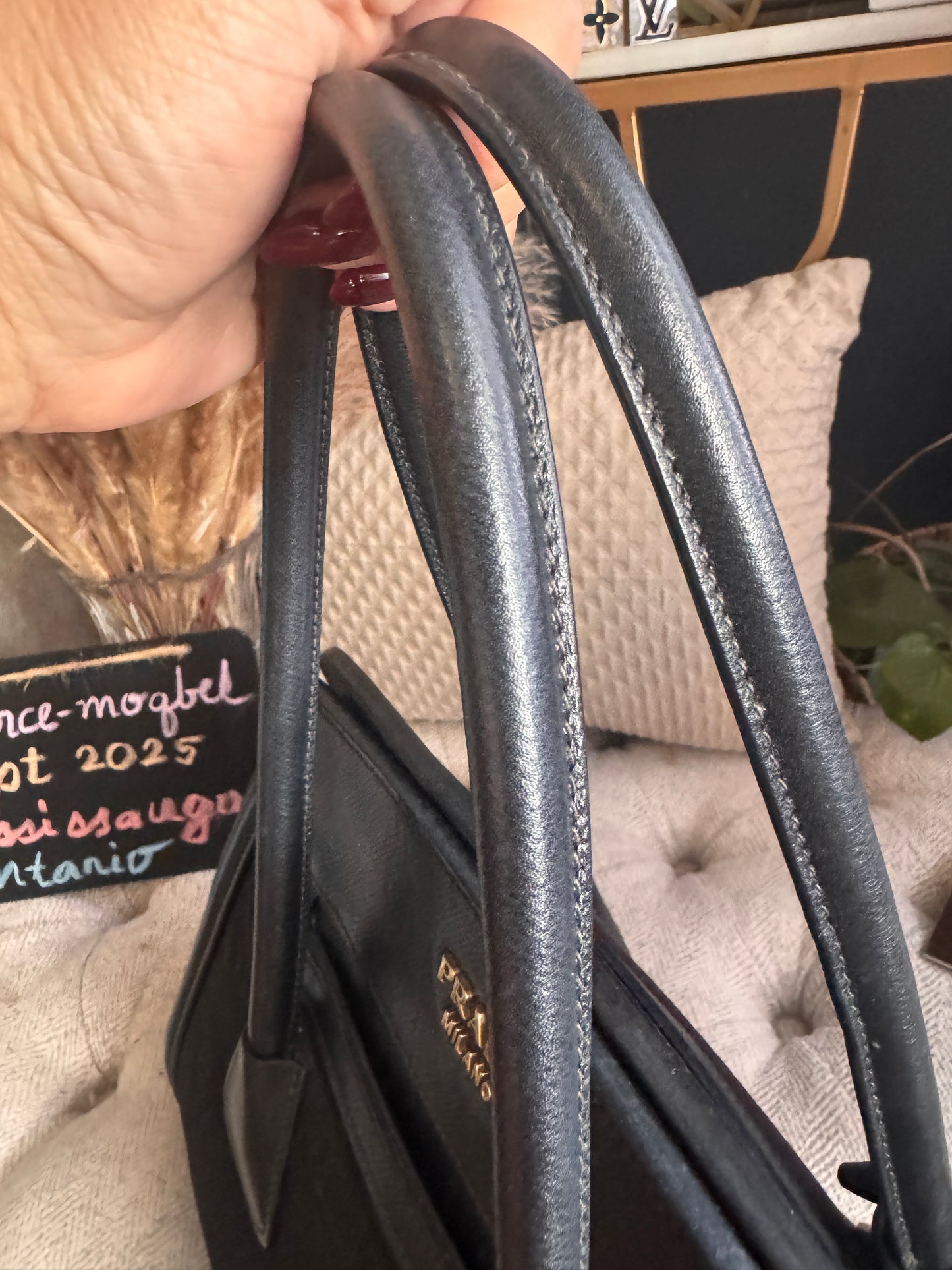 Prada Corda Canapa and Saffiano Tote