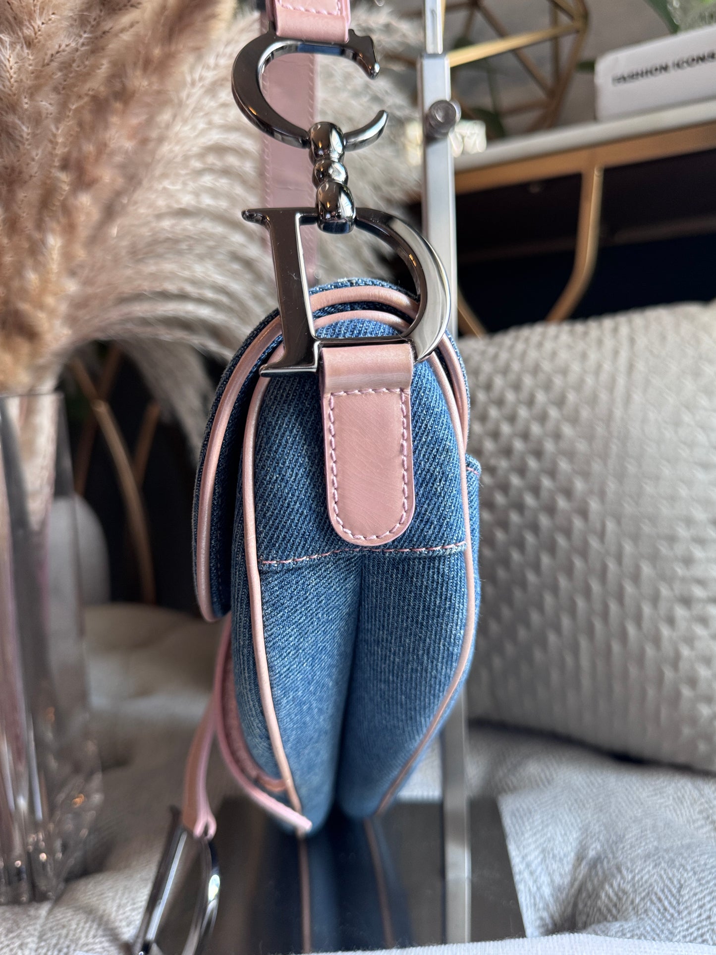 Dior Vintage Denim Saddle