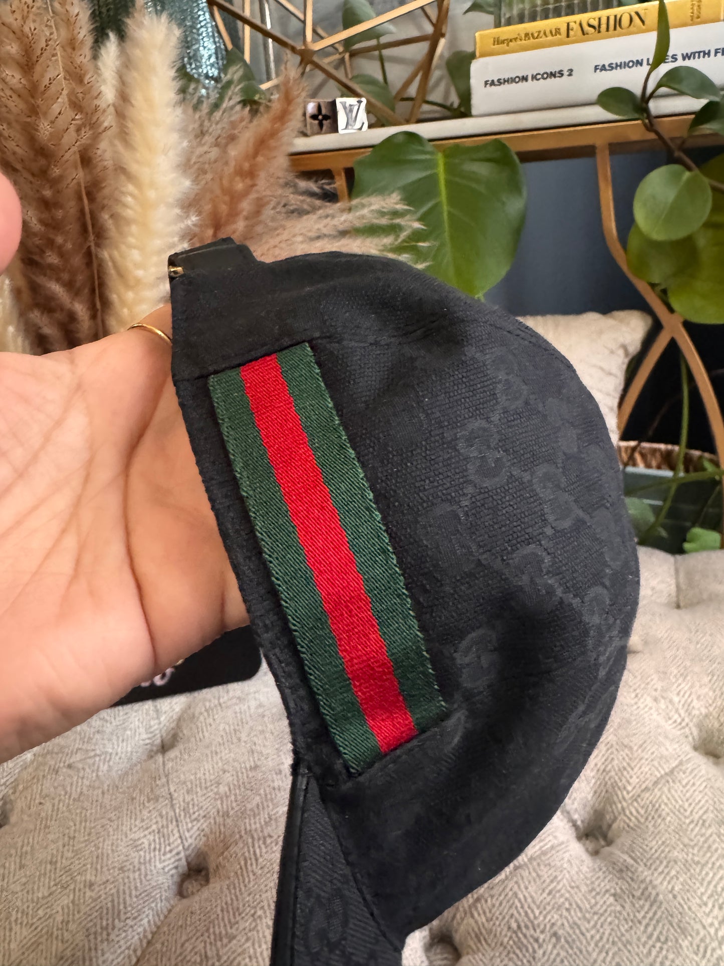 Gucci GG baseball hat with Web size L