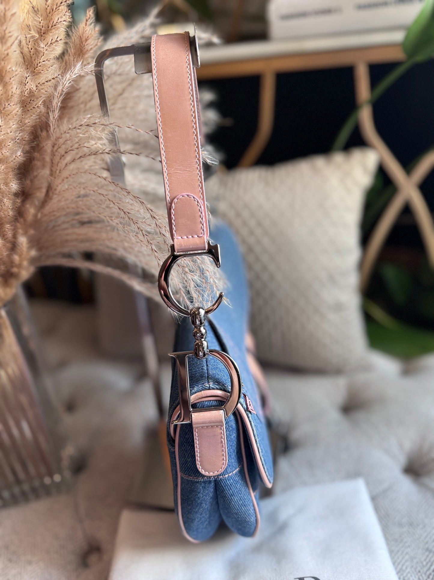 Dior Vintage Denim Saddle