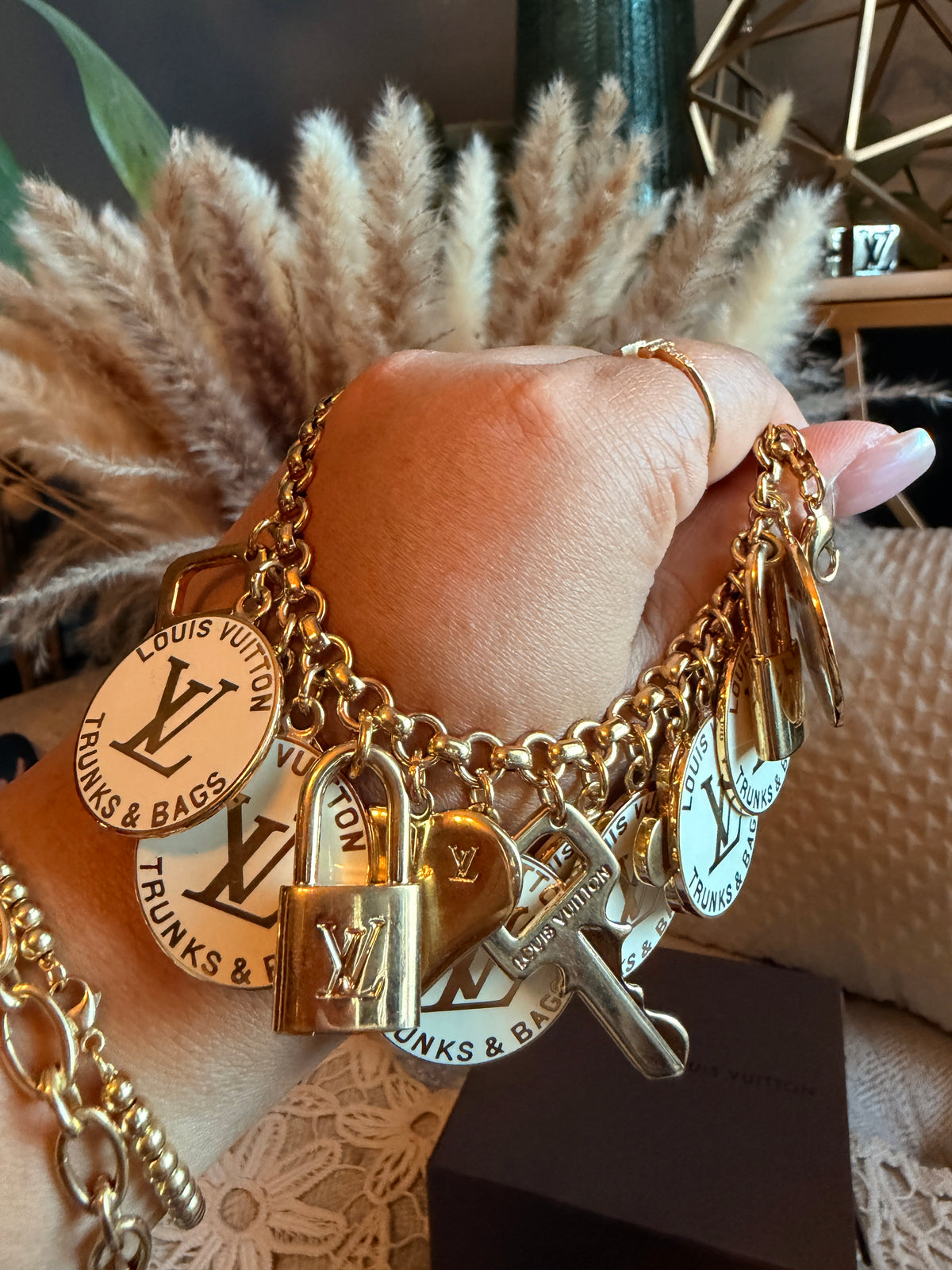 Louis Vuitton Trunks Breloques  Charm Bracelet-Retired