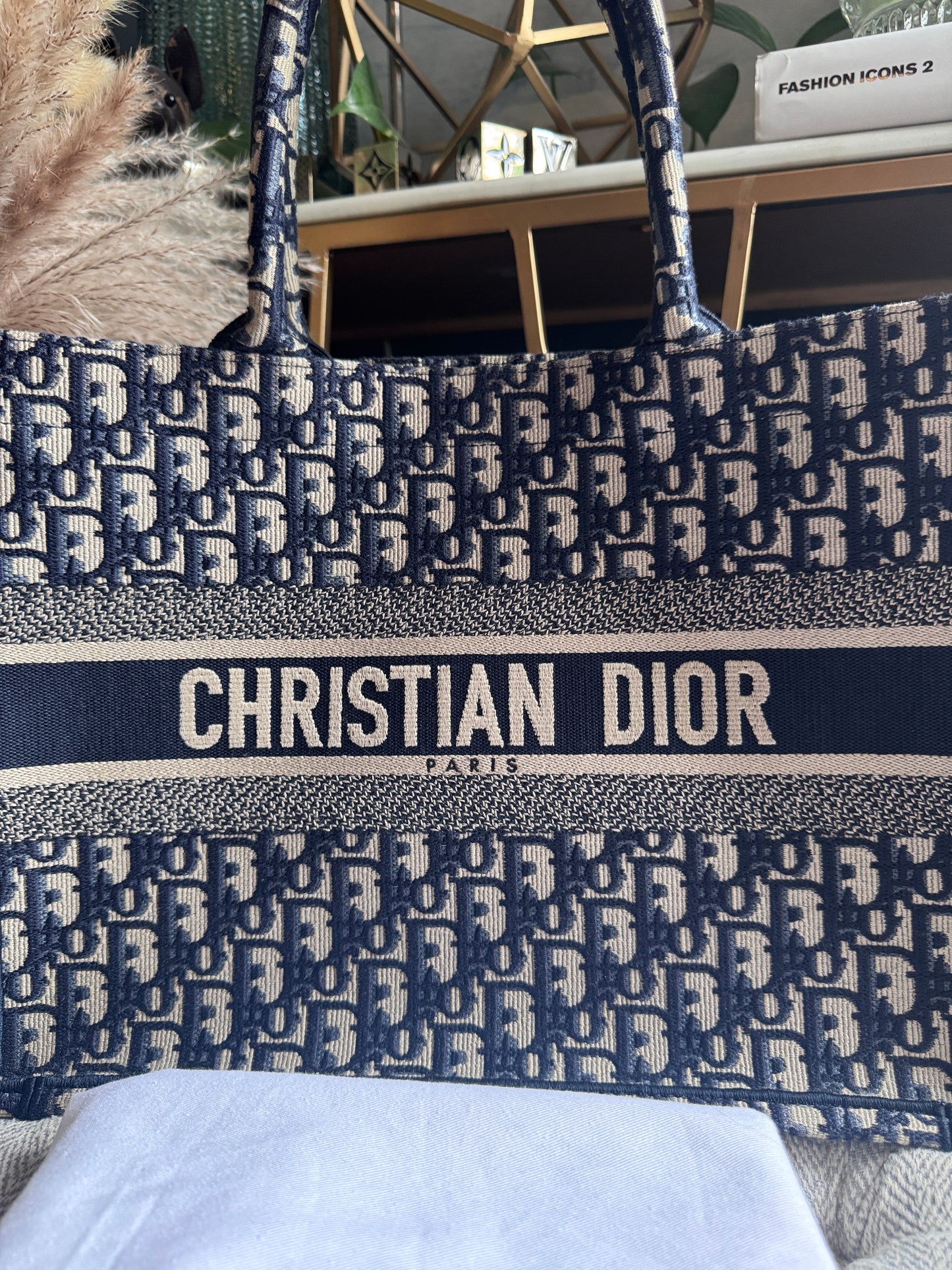 Dior Medium Book Tote in Oblique