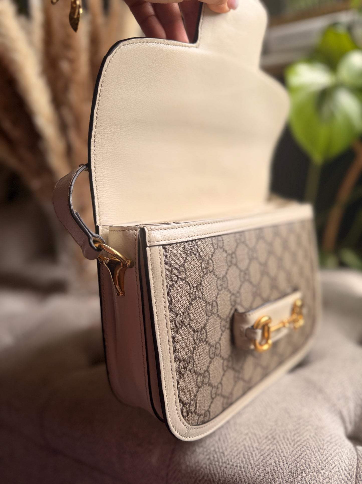 Gucci Supreme Medium 1955 Horsebit Bag
