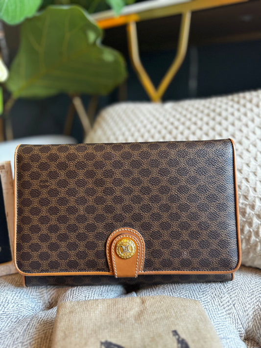 Celine Vintage Macadam Clutch