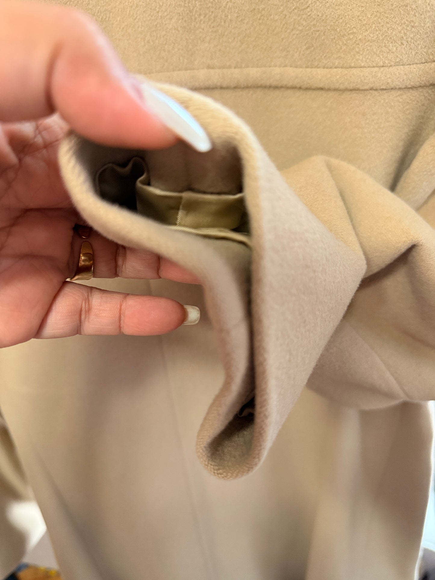 Burberry Classic Angora Blend Coat sz 40