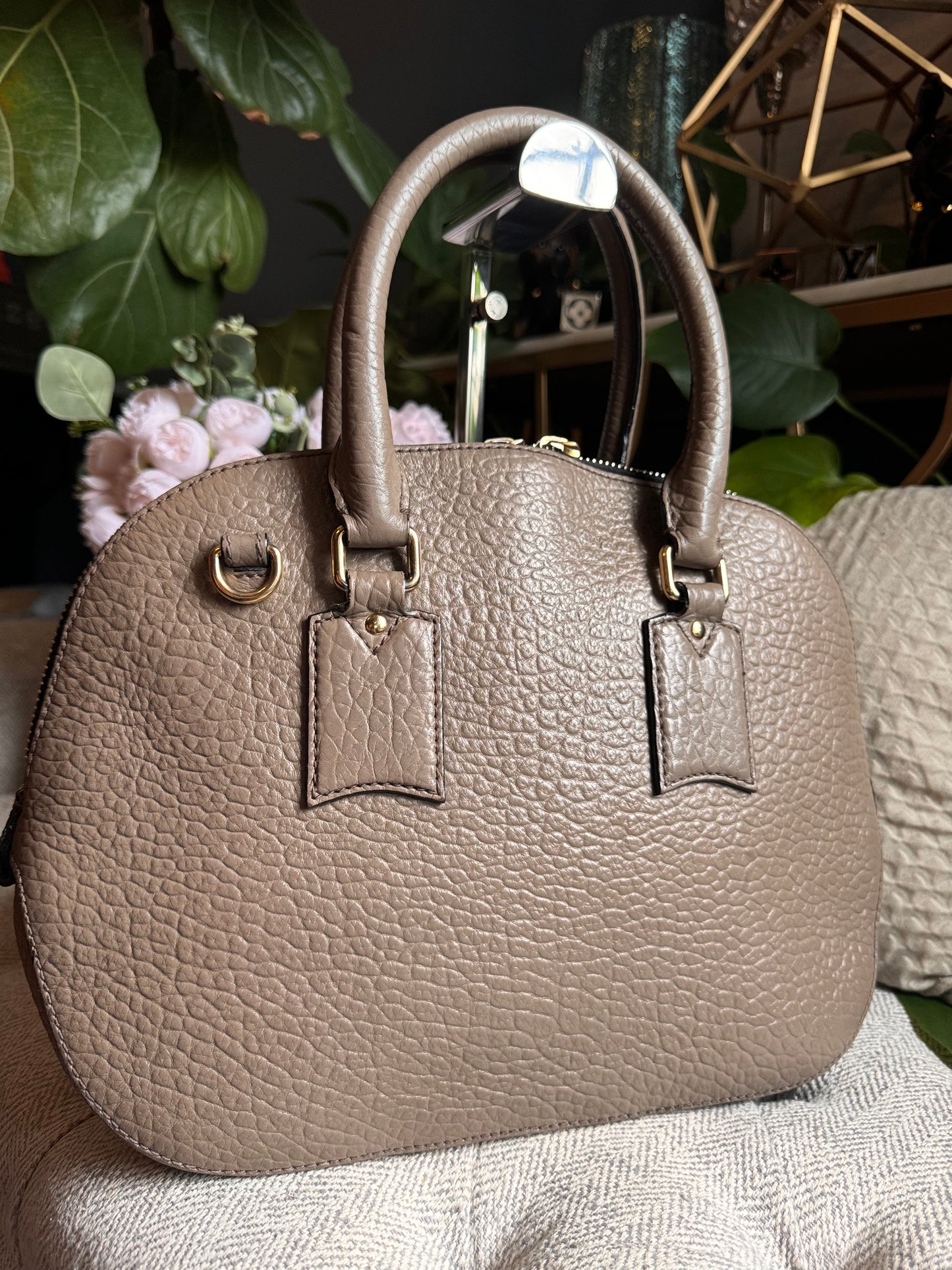 Burberry Grain Leather Orchard Satchel