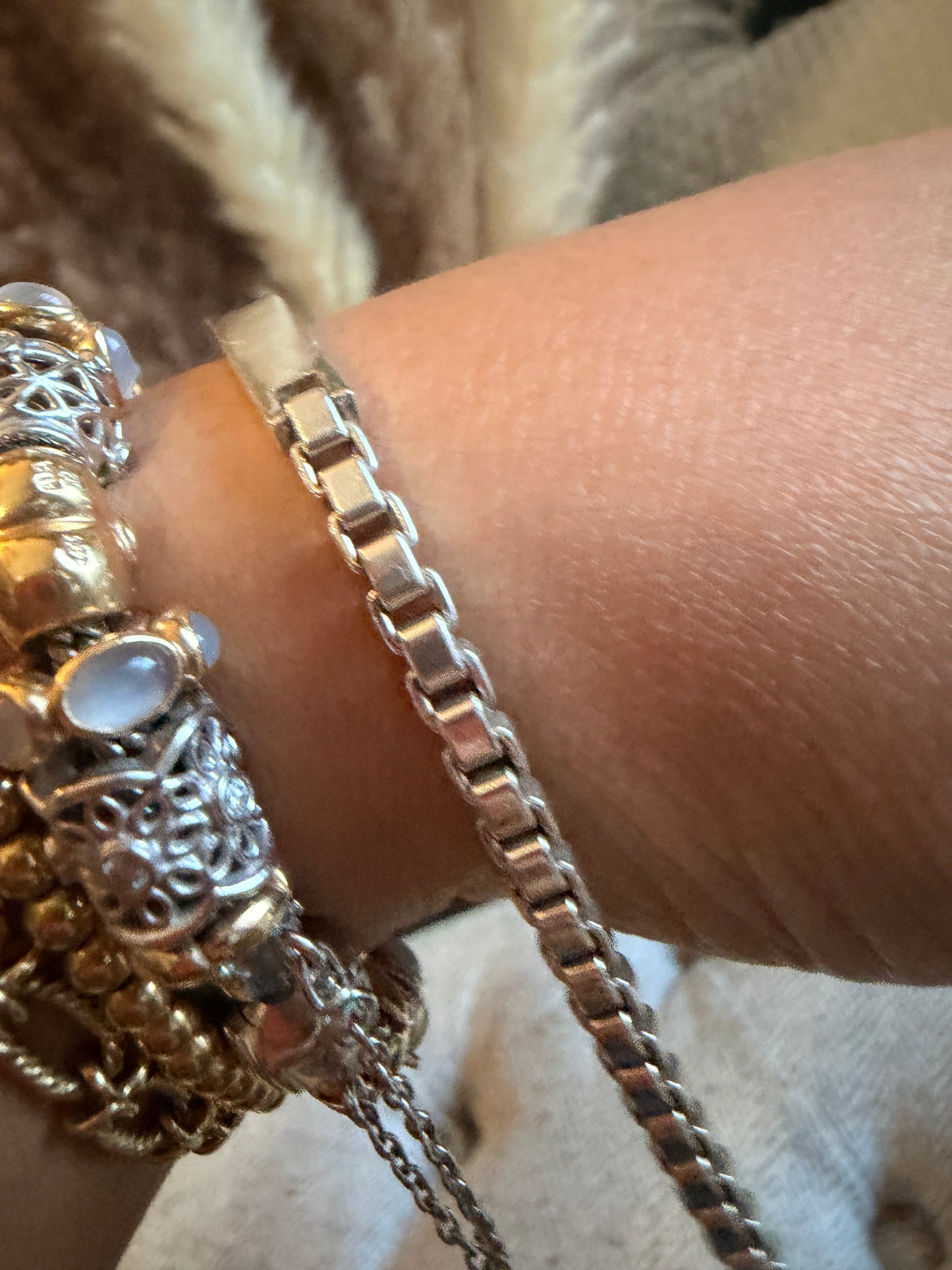 Tiffany&Co ID Tag Venetian Link Bracelet