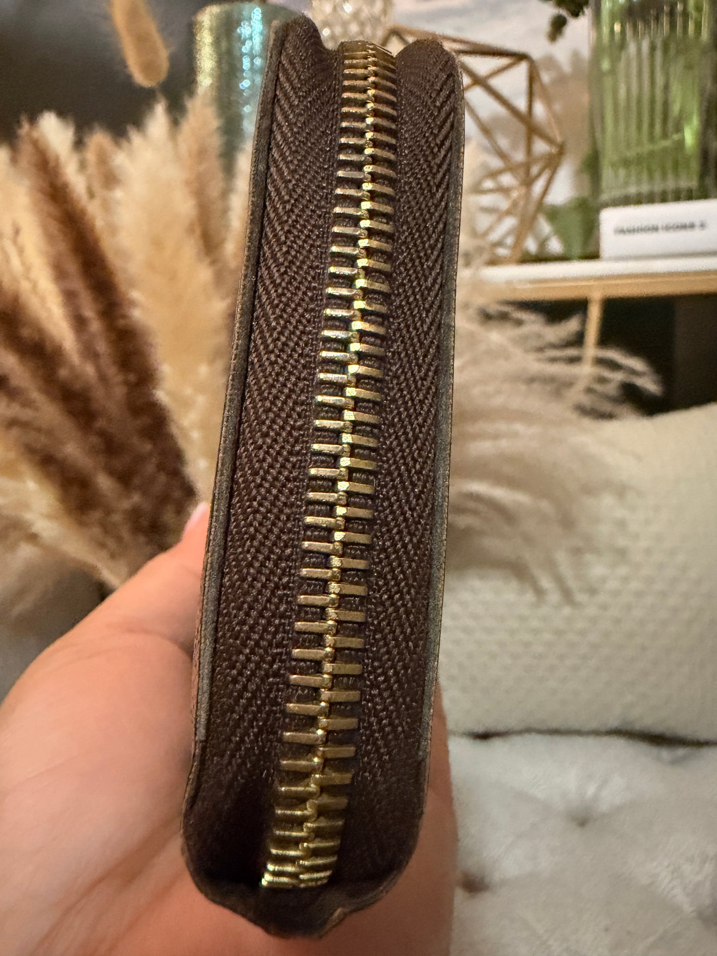 Louis Vuitton Zippy Wallet in Damier Ebene