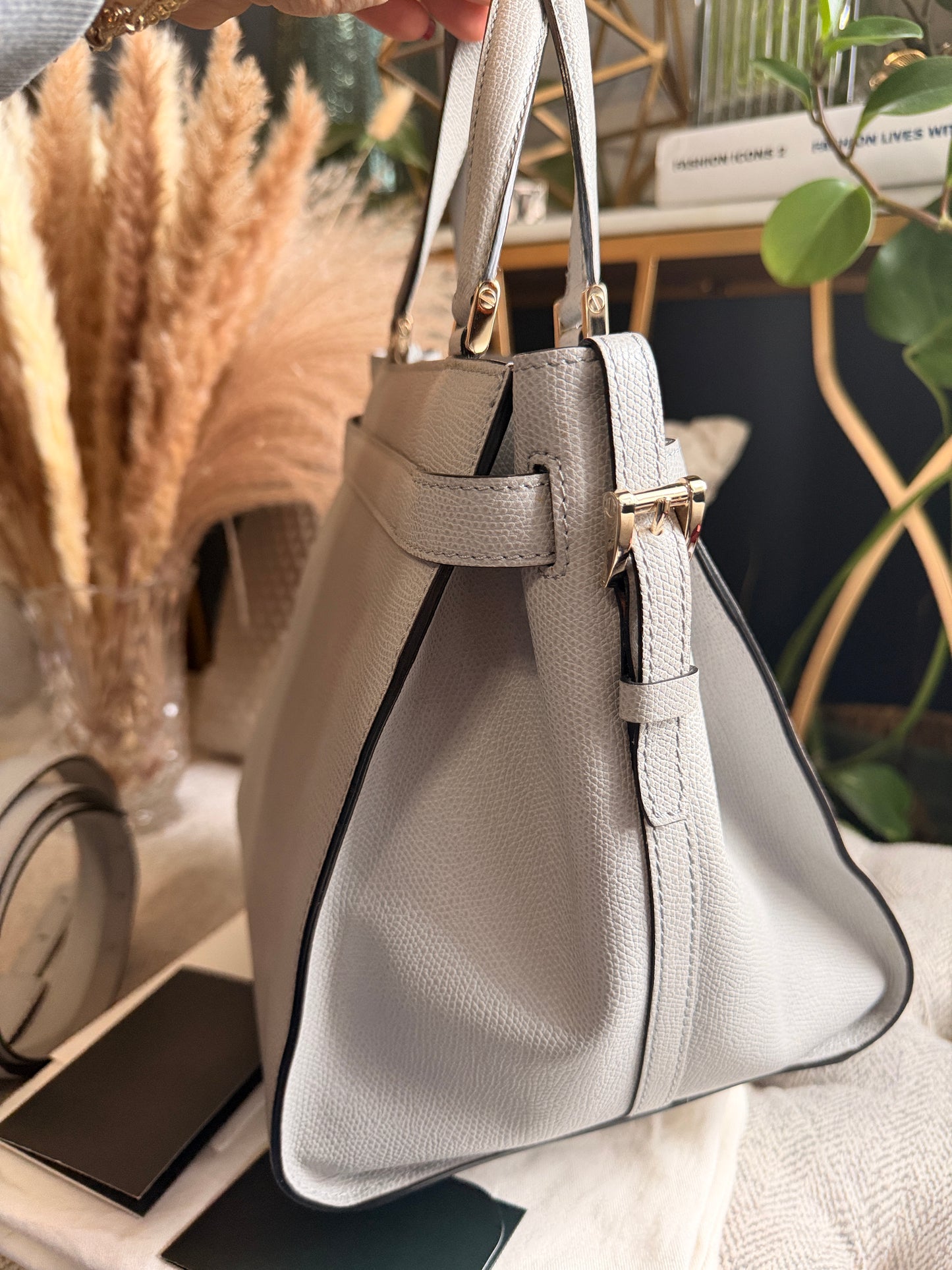 Valextra B Cube in Cool Grey