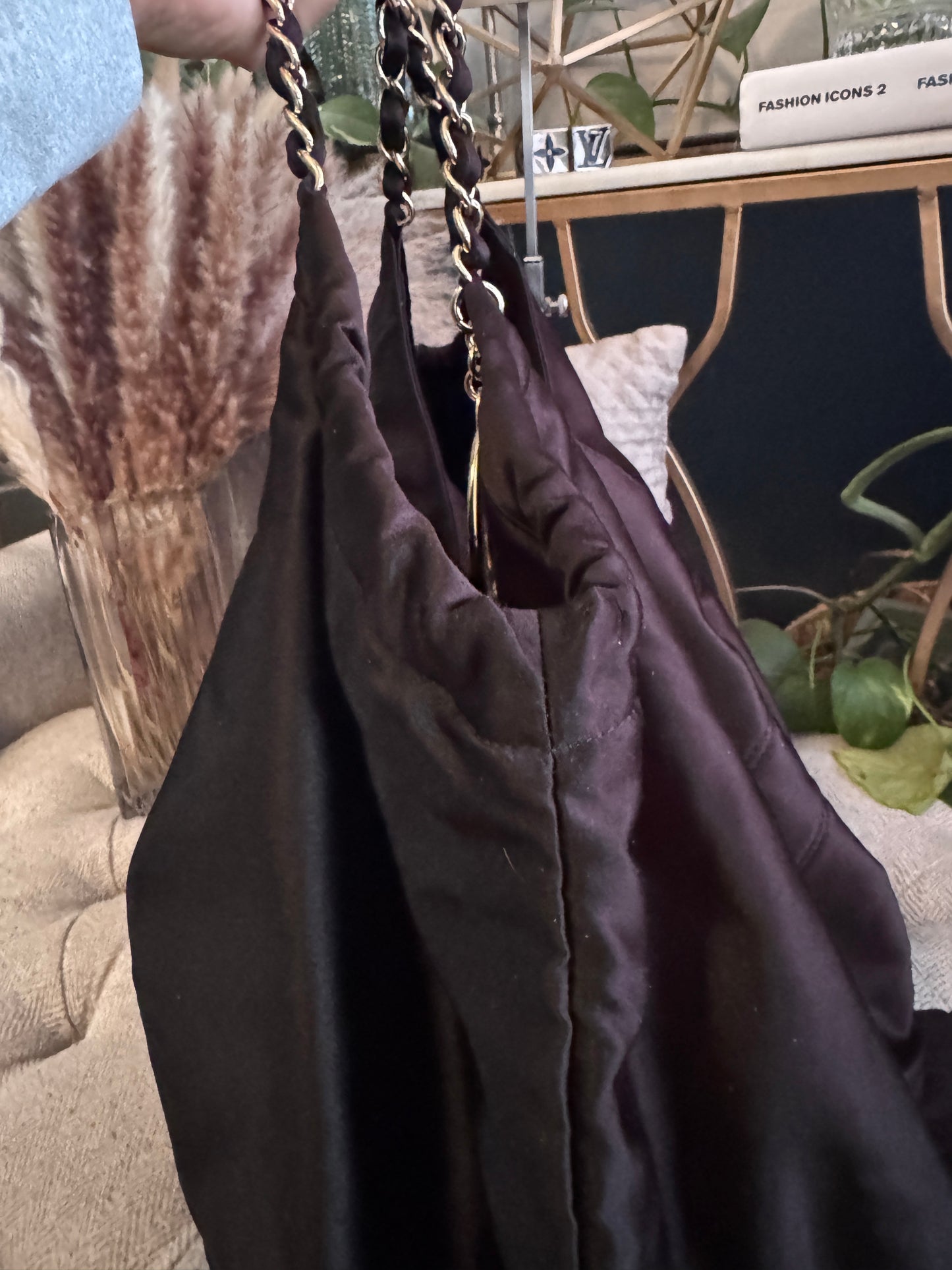Chanel Coco Cabas Satin Tote