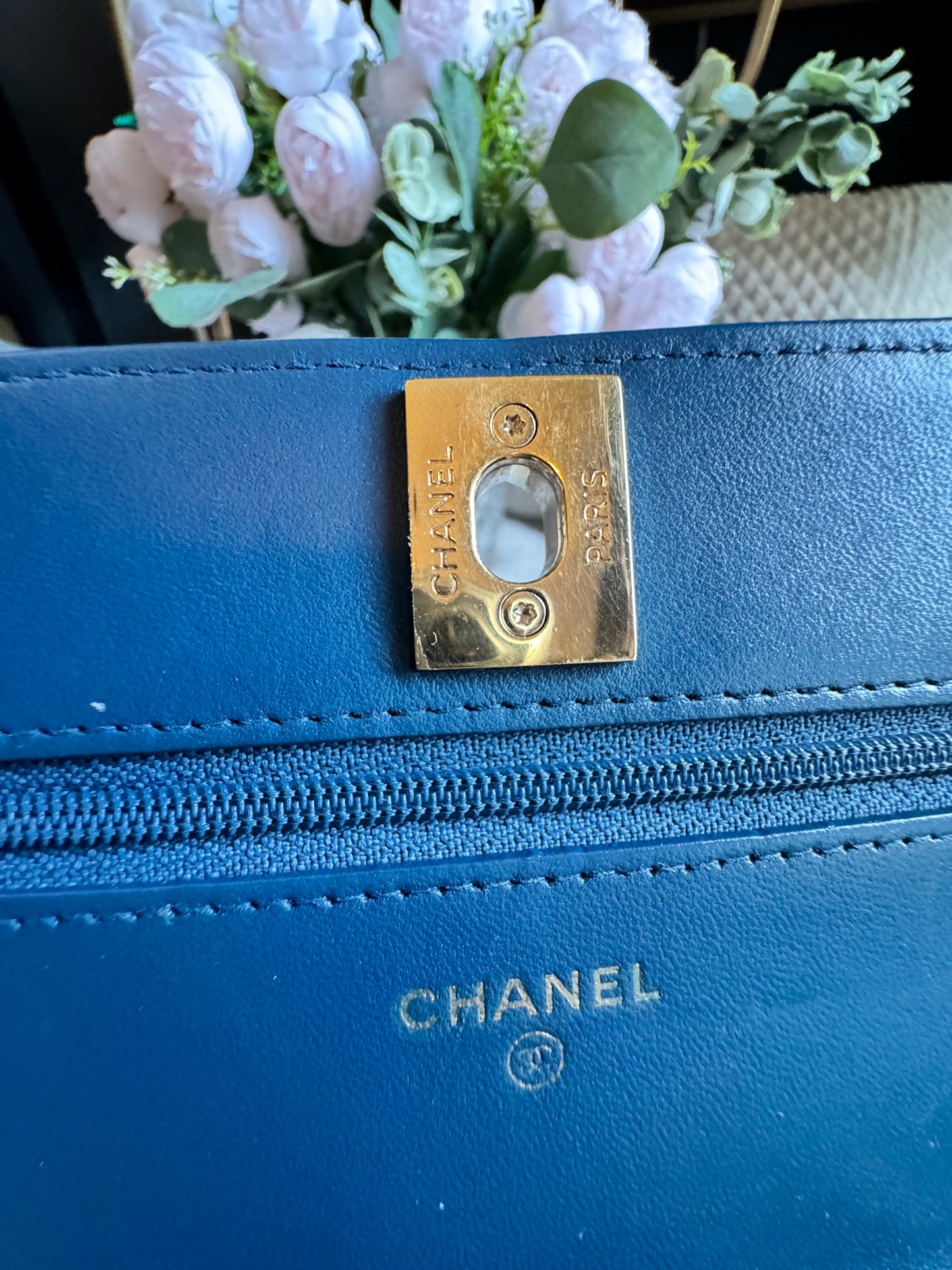 Chanel Trendy WOC in Blue with GHW