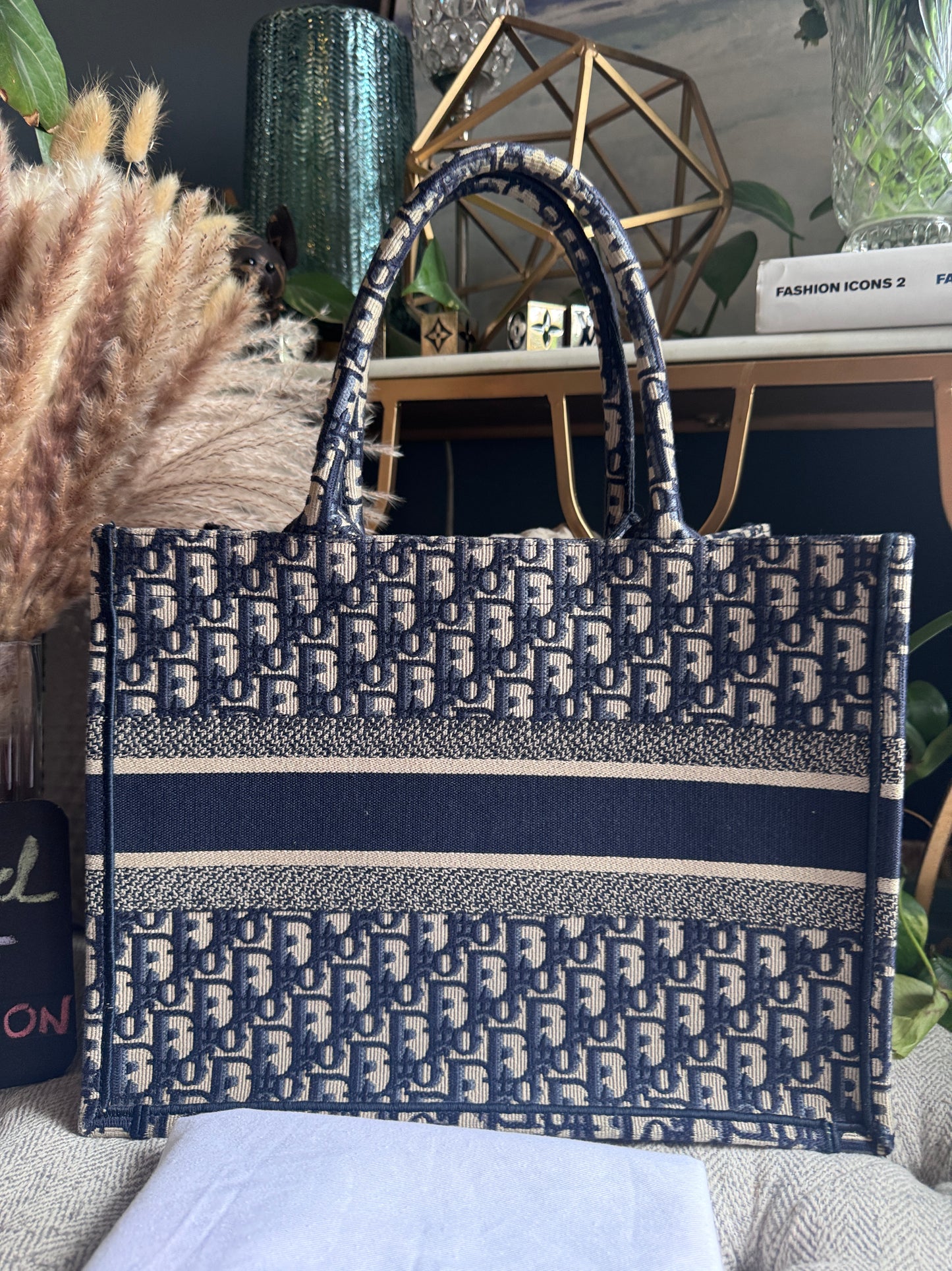 Dior Medium Book Tote in Oblique