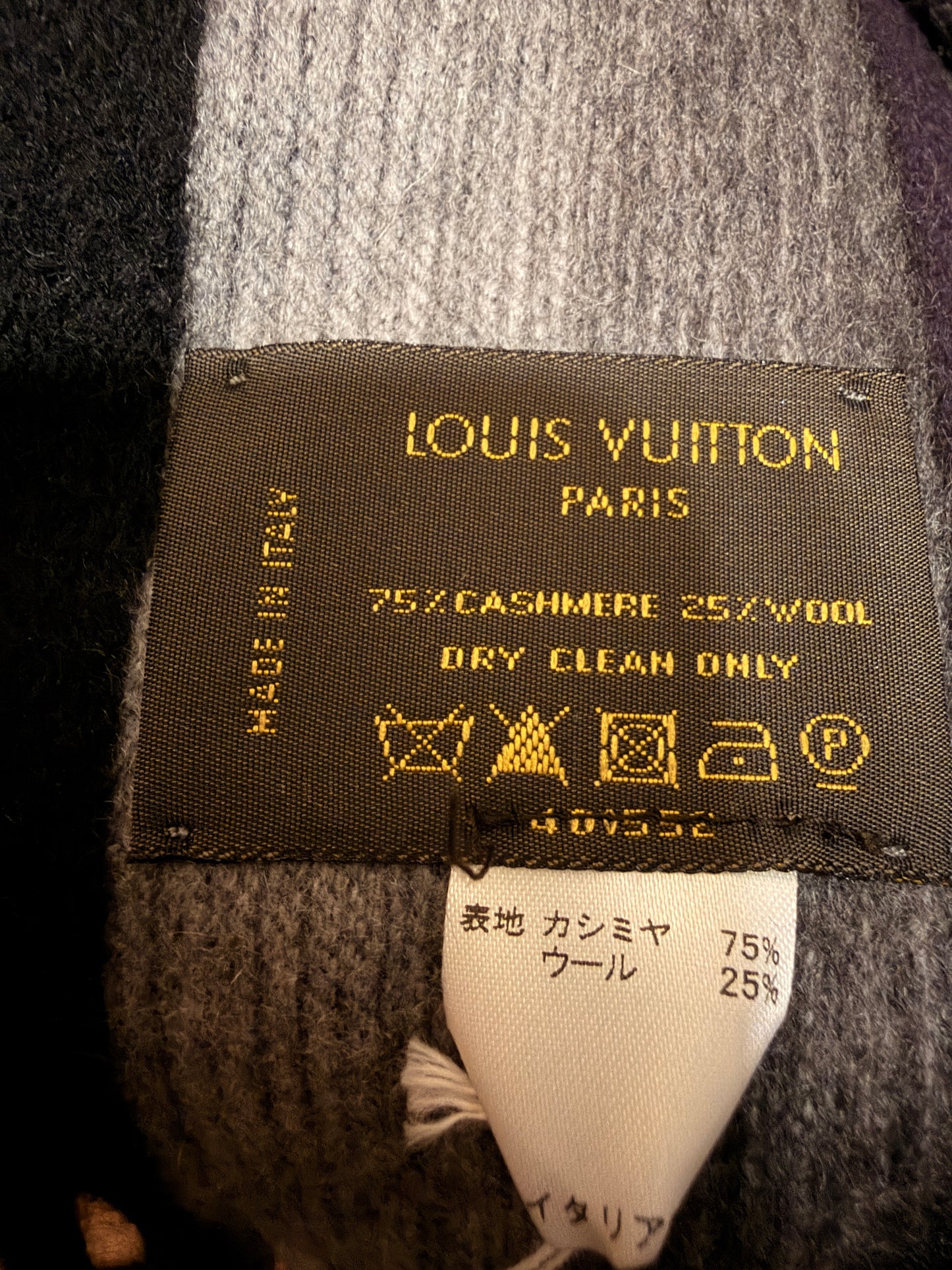 Louis Vuitton Cashmere & Wool Scarf