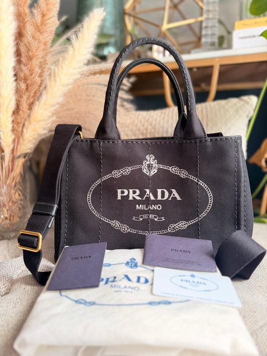 Prada Canapa Small Tote