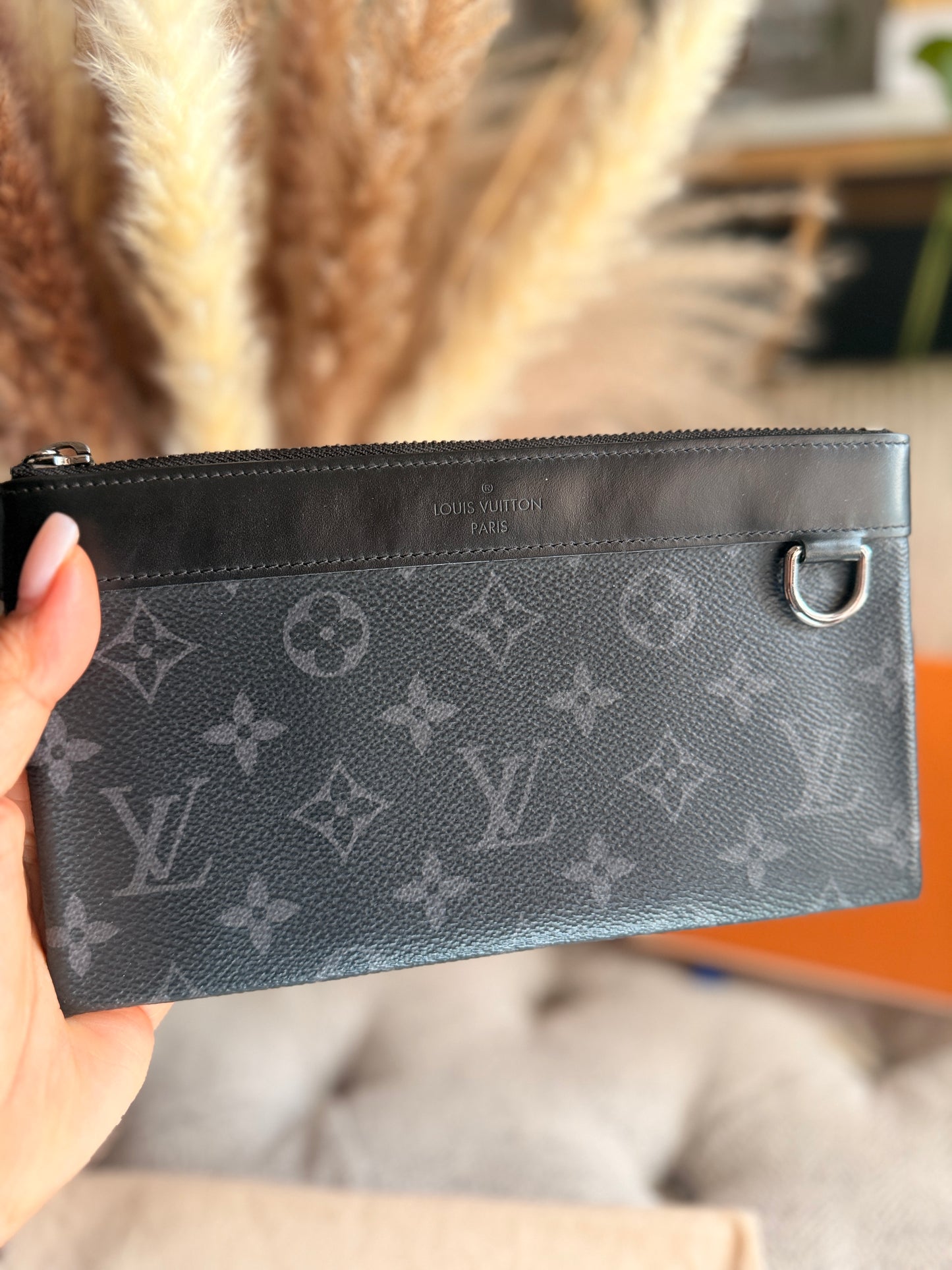 LOUIS VUITTON Monogram Eclipse Pochette Discovery Pm