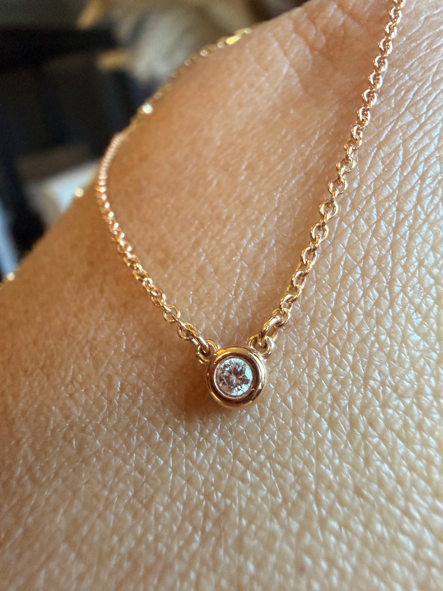 Tiffany & Co. Diamond by the Yard Necklace in 18k Rose Gold