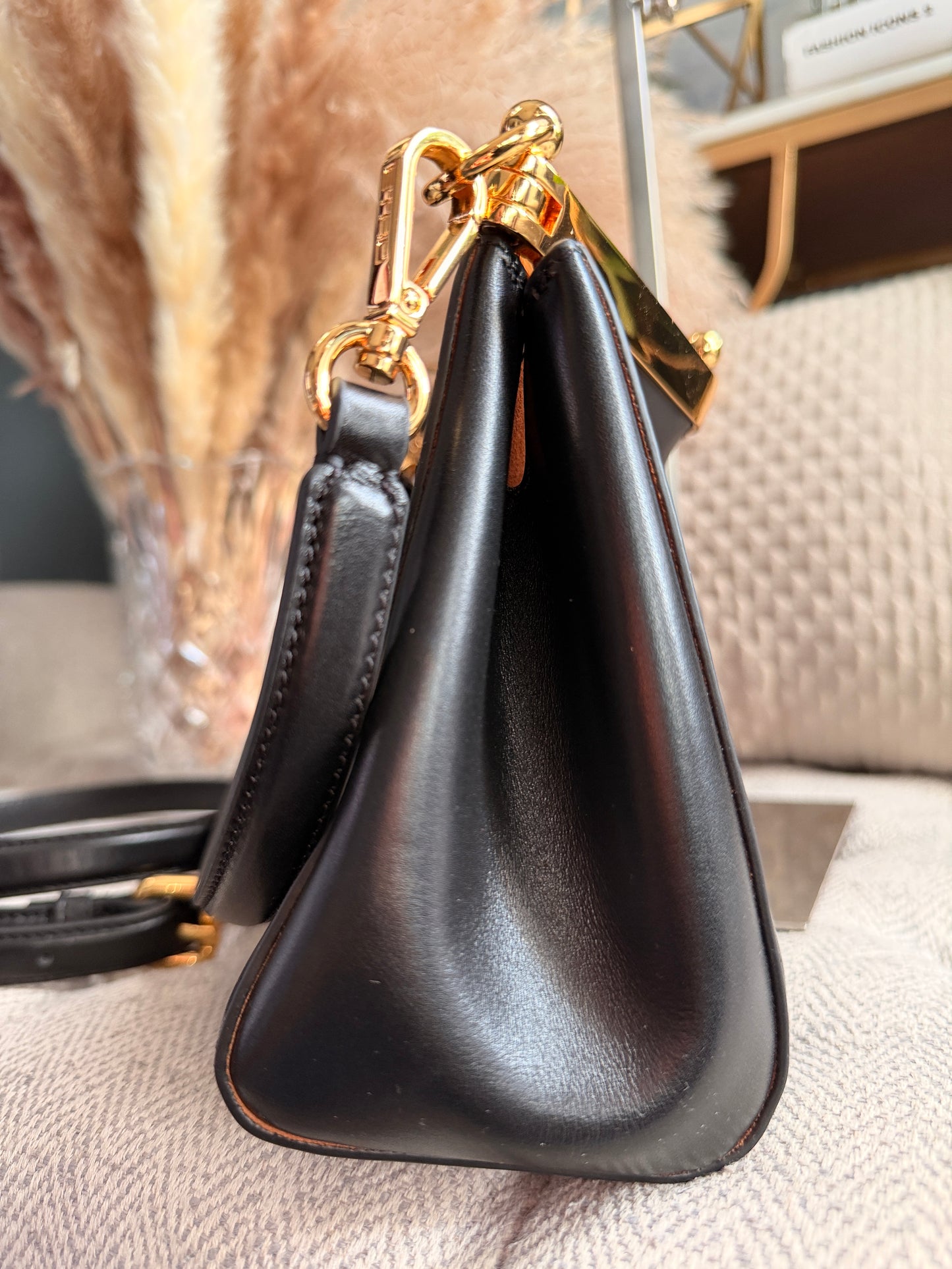 ETRO Small Vela in Black with Gold Hardware