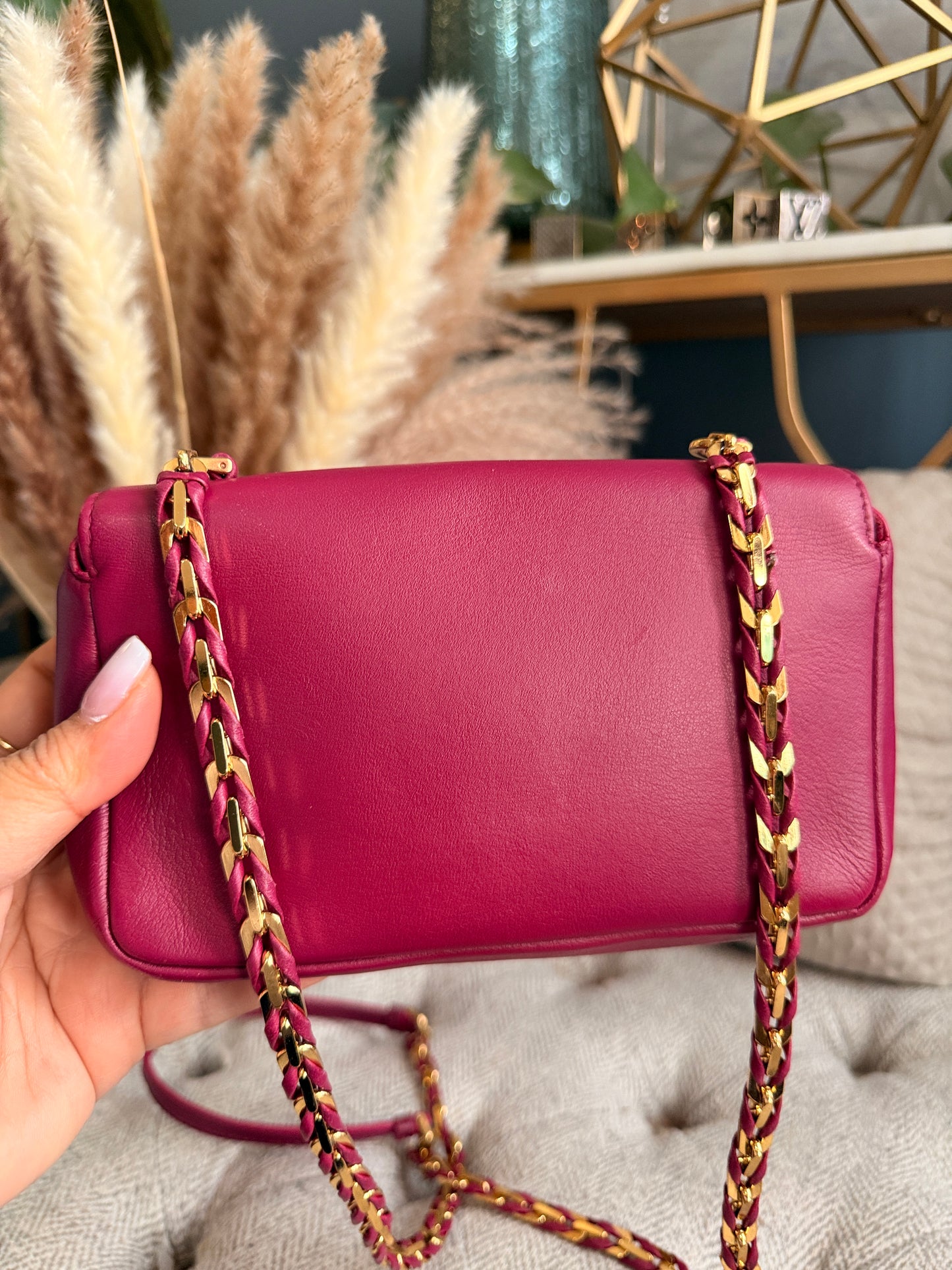 FENDI Shiny Nappa Mini Be Baguette