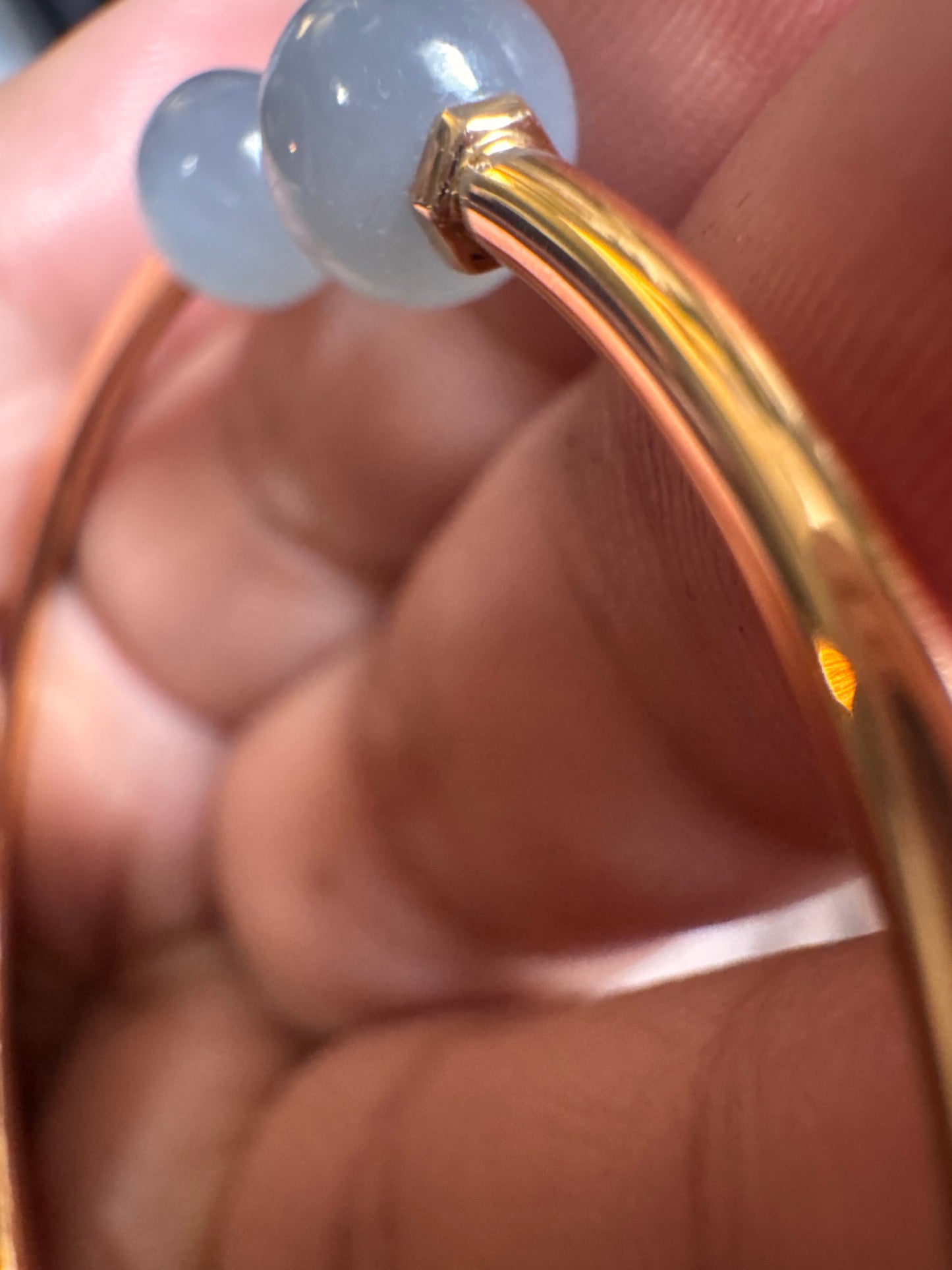 Tiffany & Co Retired & HTF Moonstone 18k RG Bangle