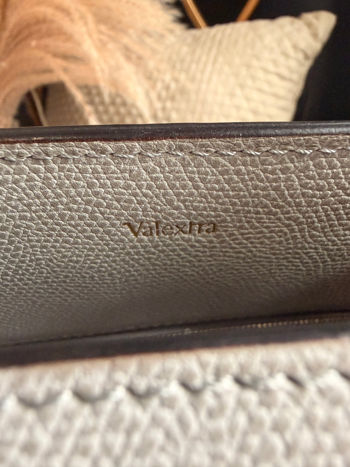 Valextra B Cube in Cool Grey