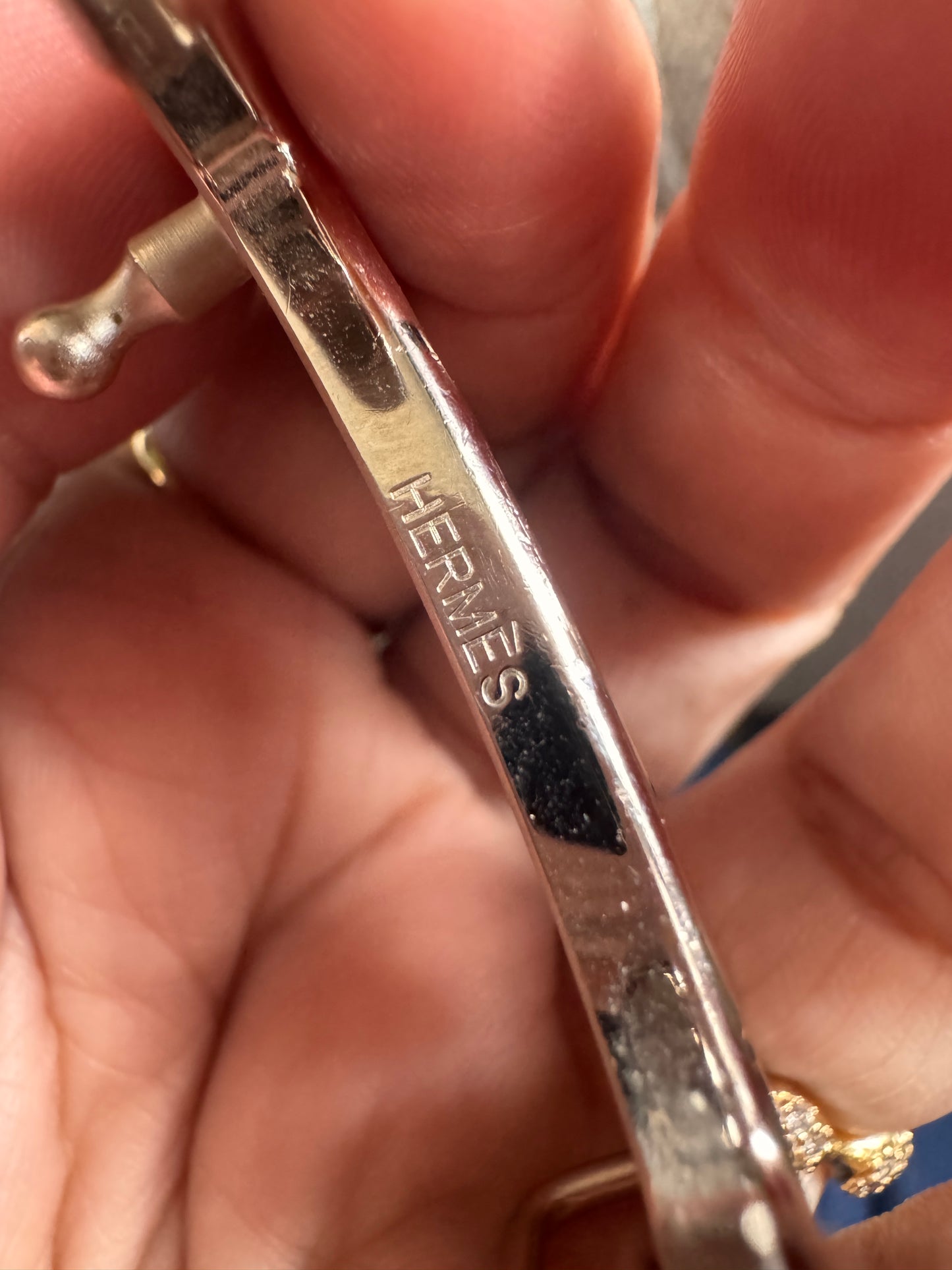 Hermes Belt Buckle Only in Hammered Finish