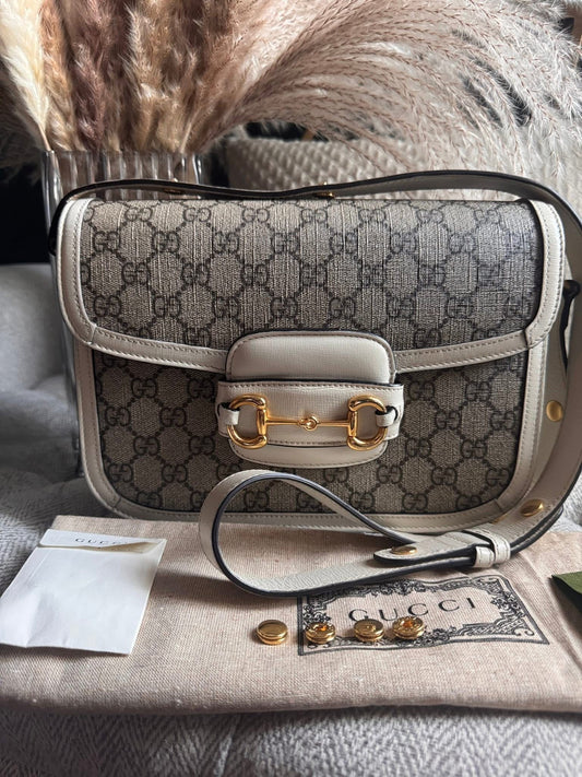 Gucci Supreme Medium 1955 Horsebit Bag