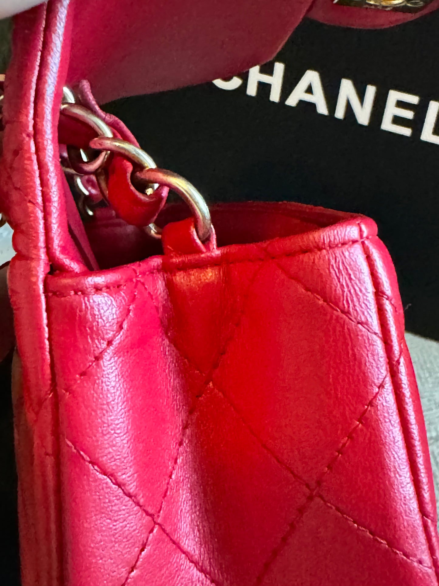 Chanel Mini Rectangle in GHW