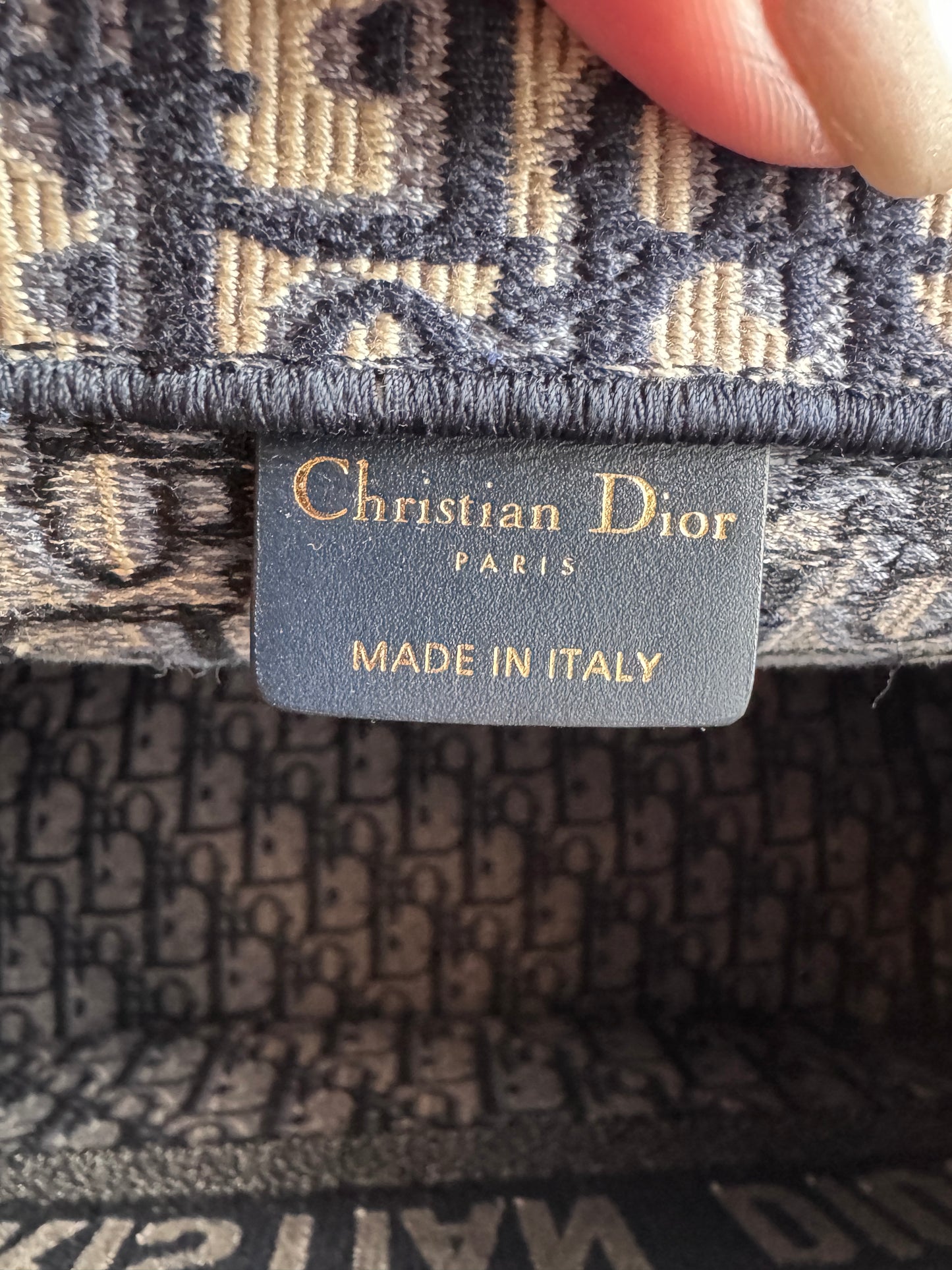 Dior Medium Book Tote in Oblique