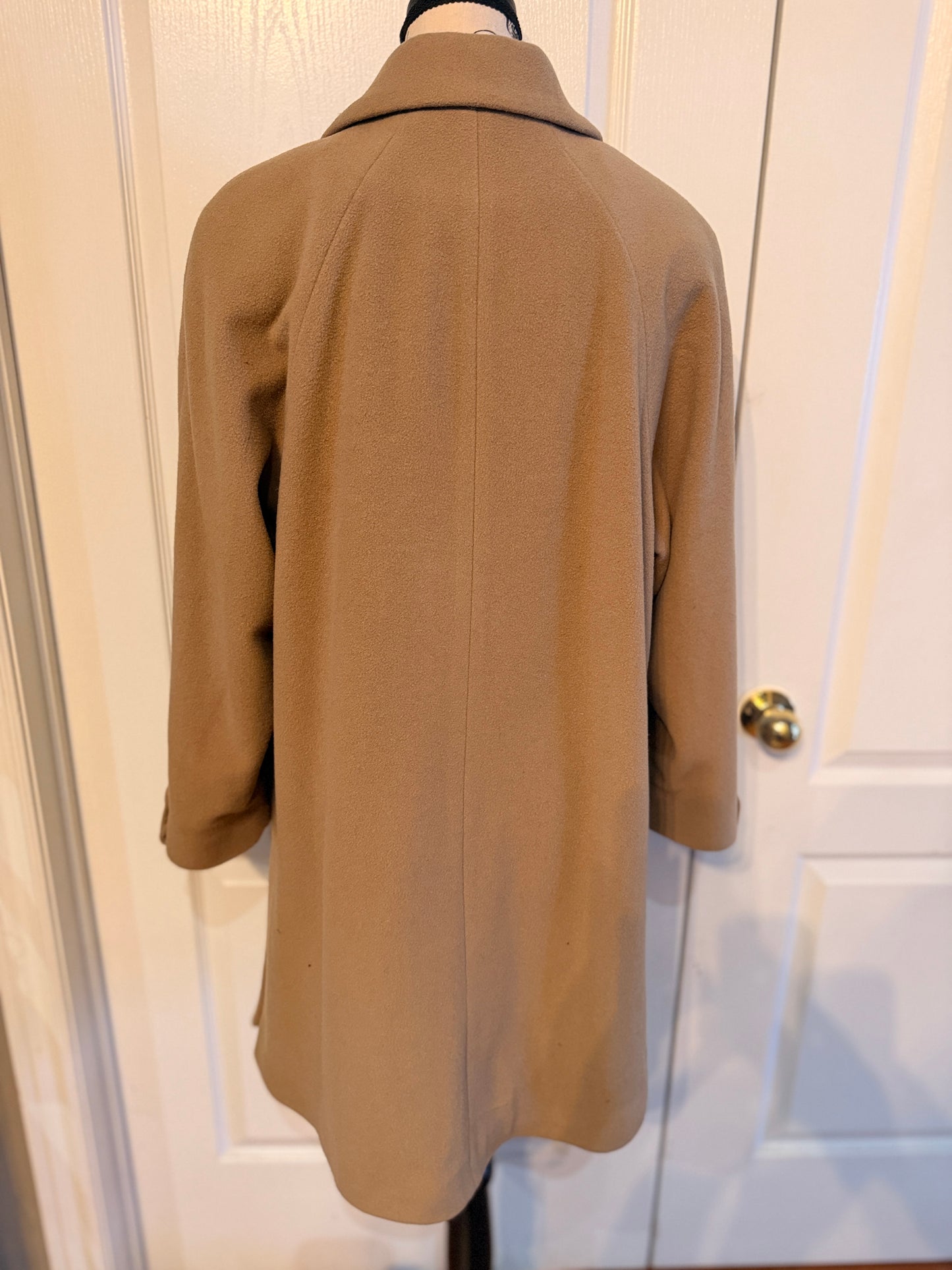 Lorne Mitchel Wool Cashmere Camel Coat | Size 10 | Timeless Classic