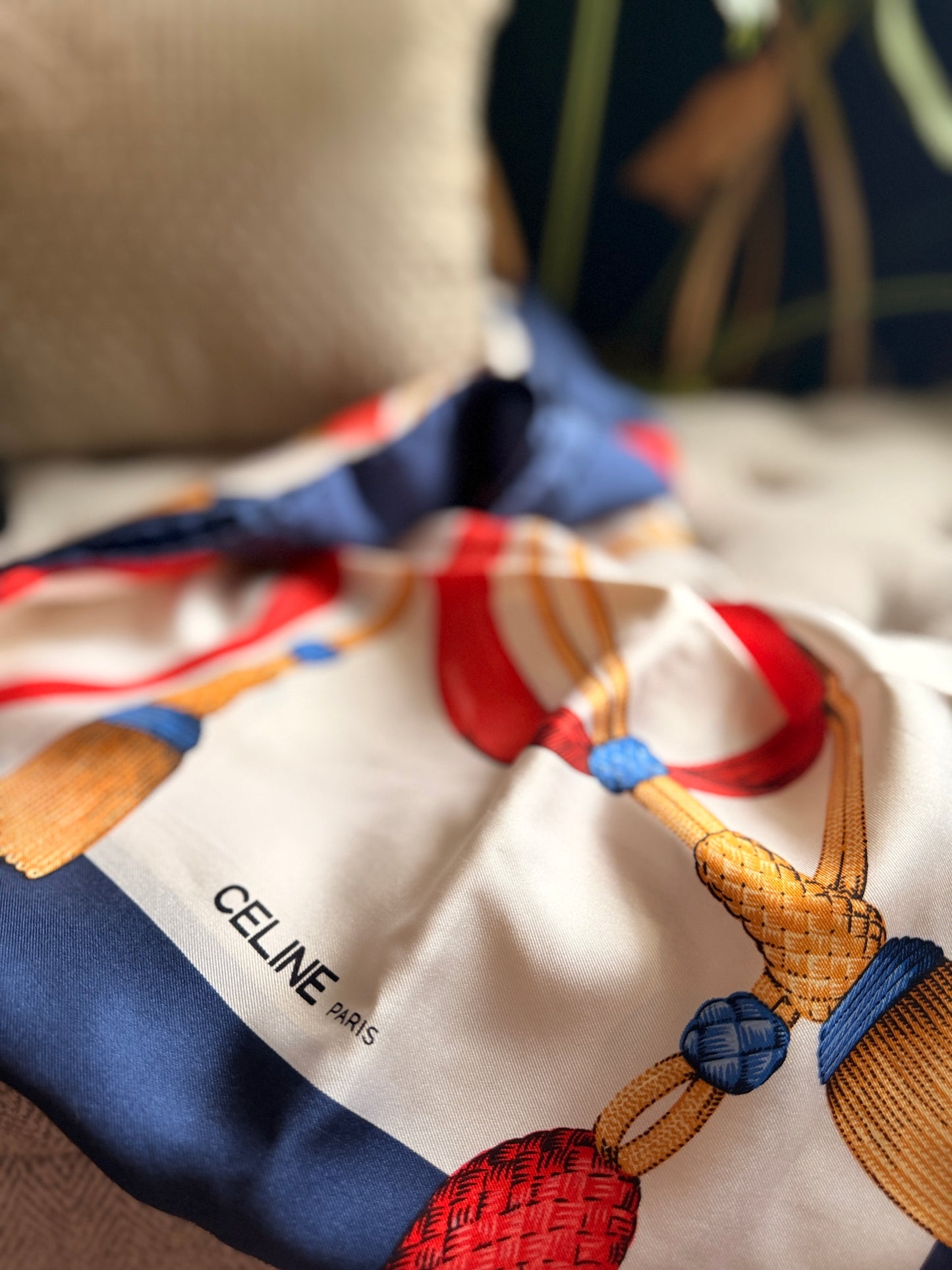 Celine Vintage Silk Scarf