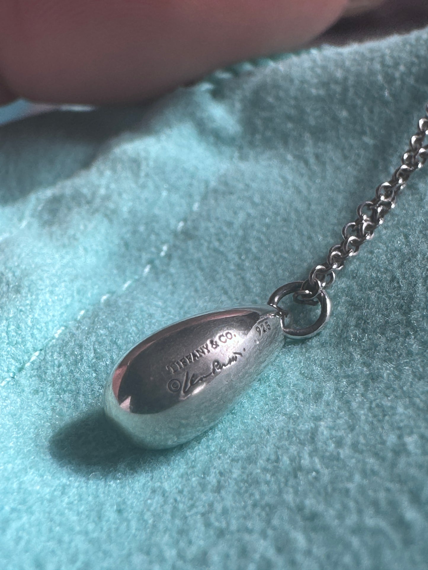 Tiffany&Co Teardrop Necklace in Sterling Silver