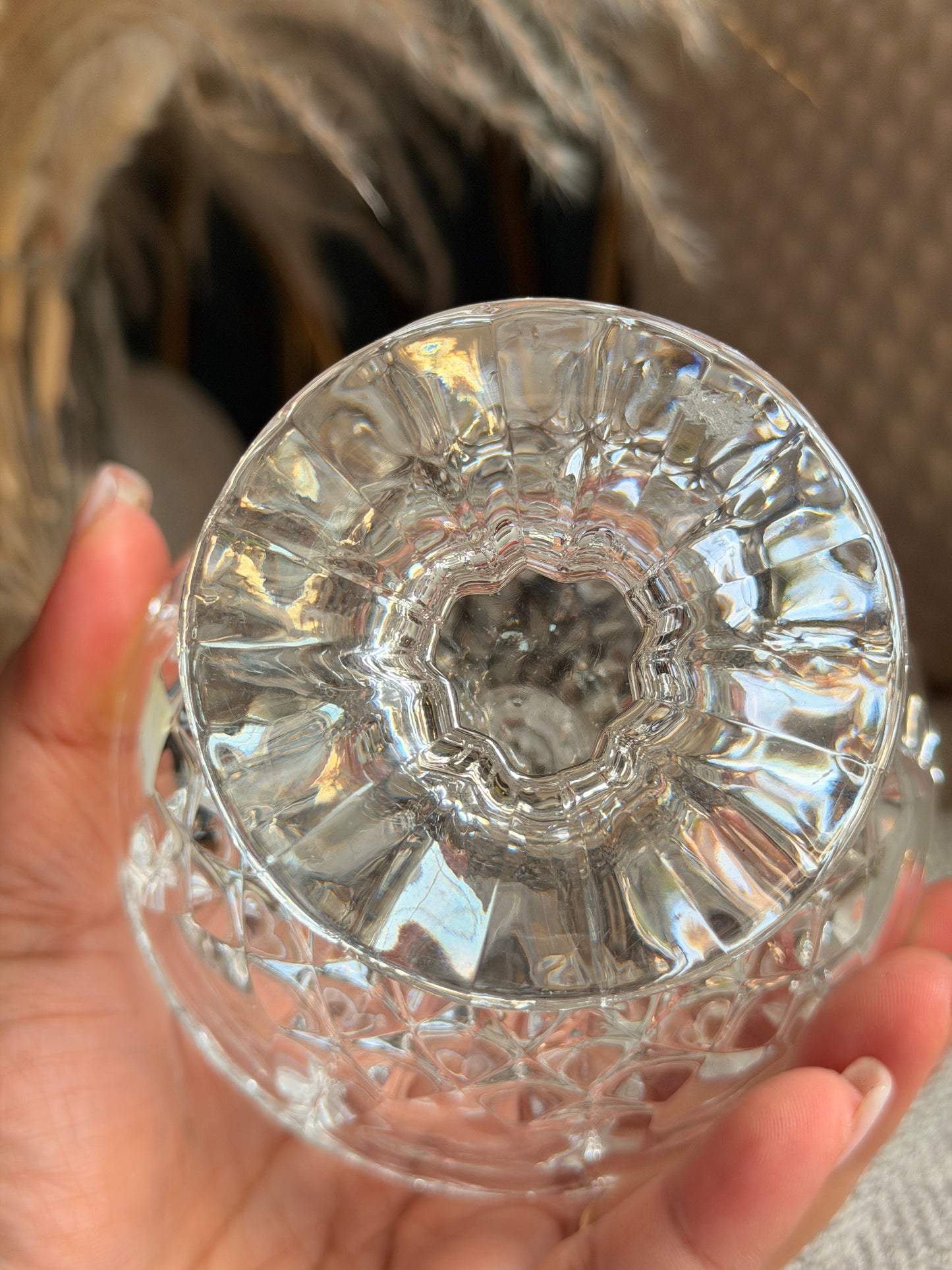 Handcut 24% Lead Crystal Made in Yugoslavia