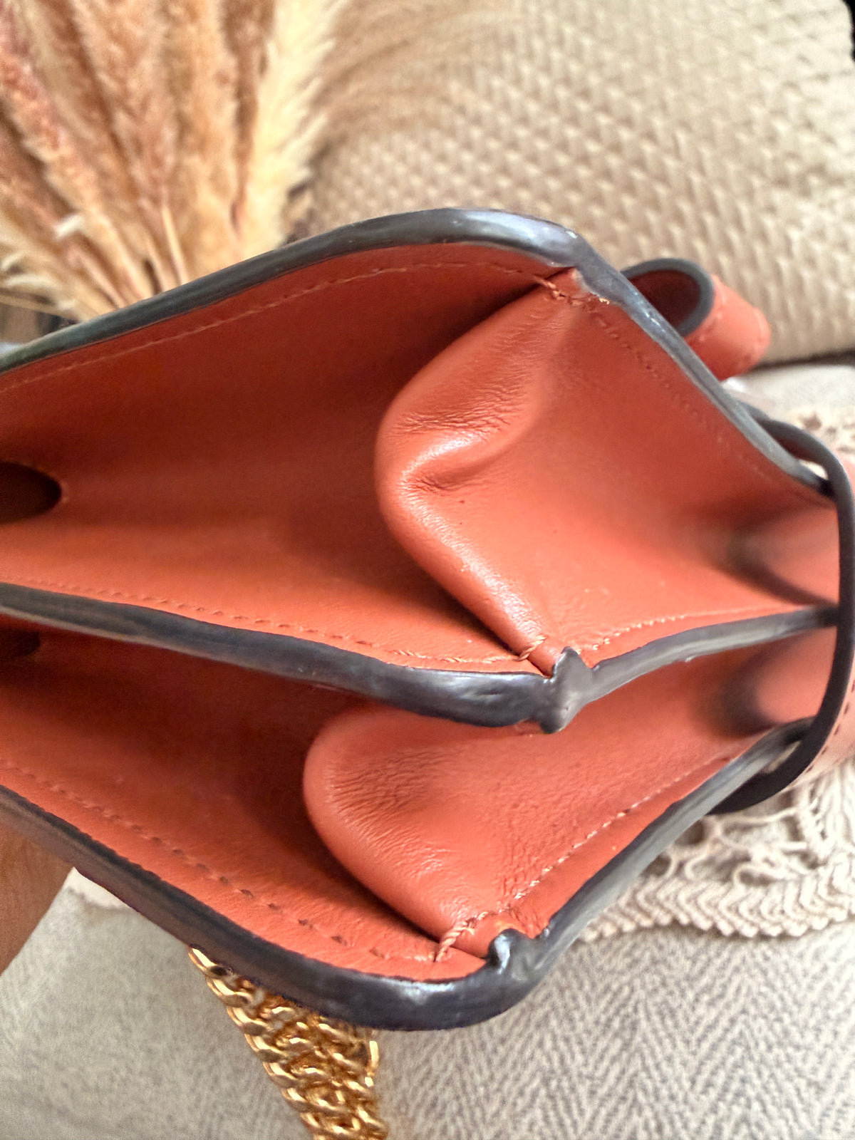 Chloe Aby Chain Bag -Croc Embossed